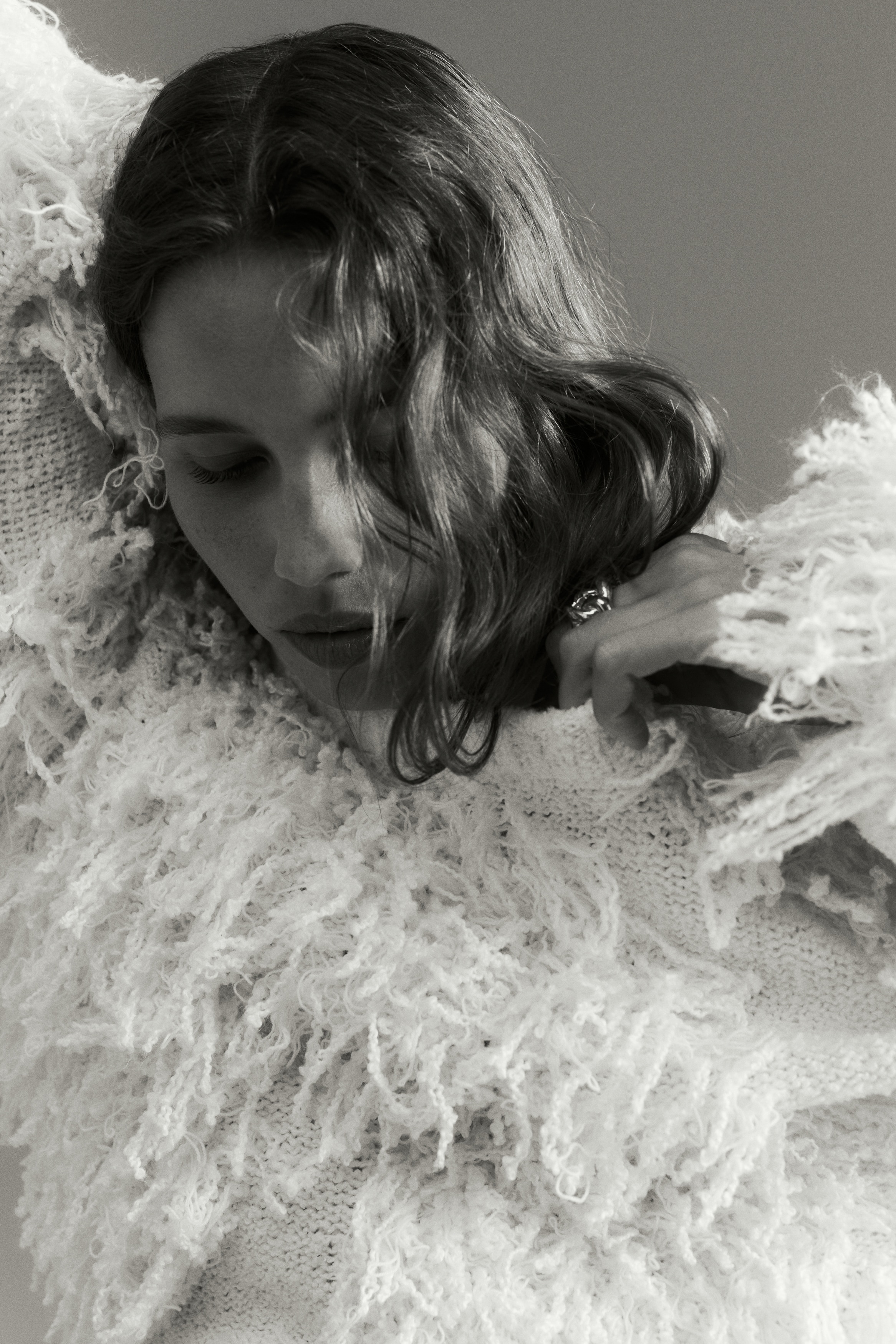 Fringed jumper