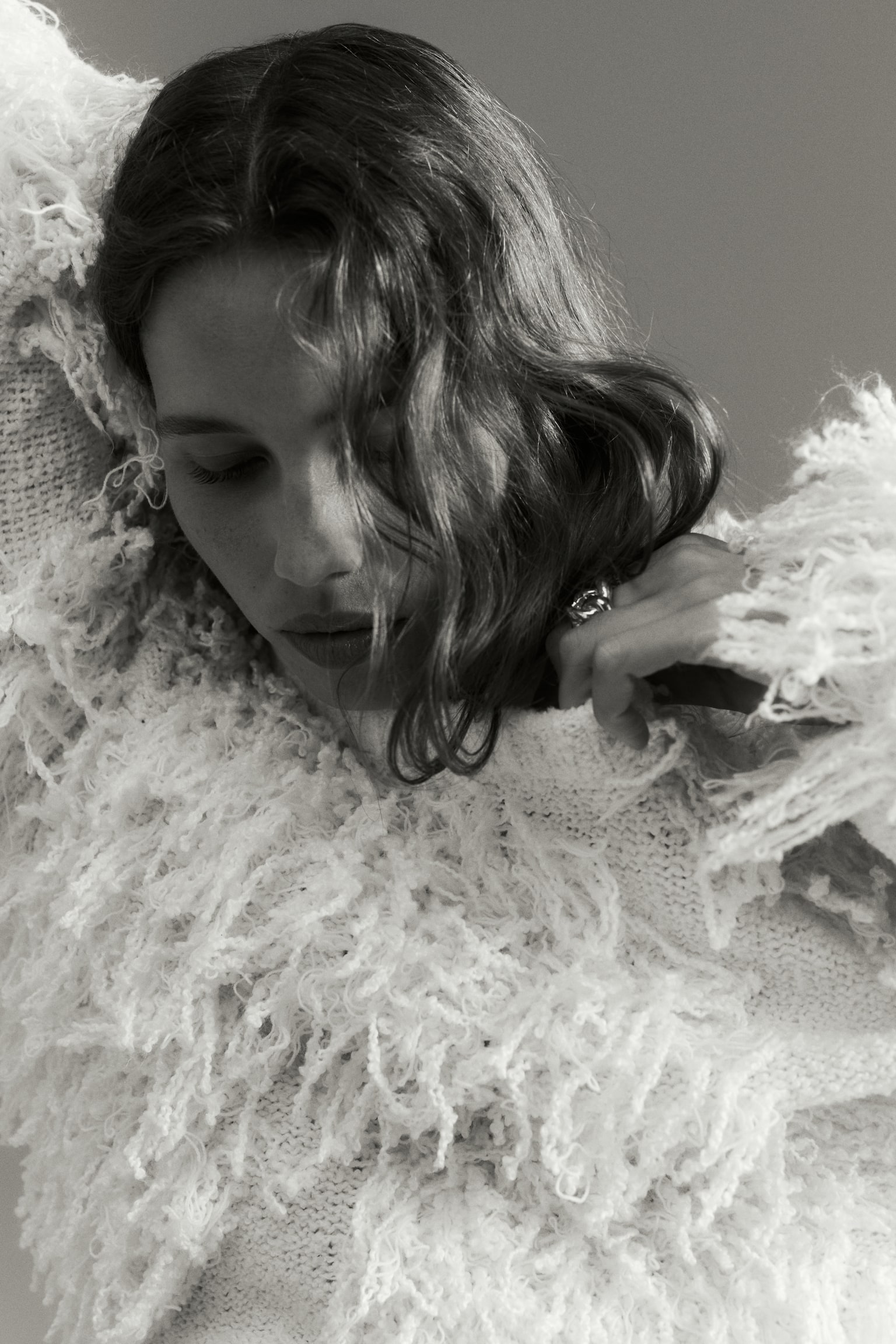 Fringed jumper - White - 5