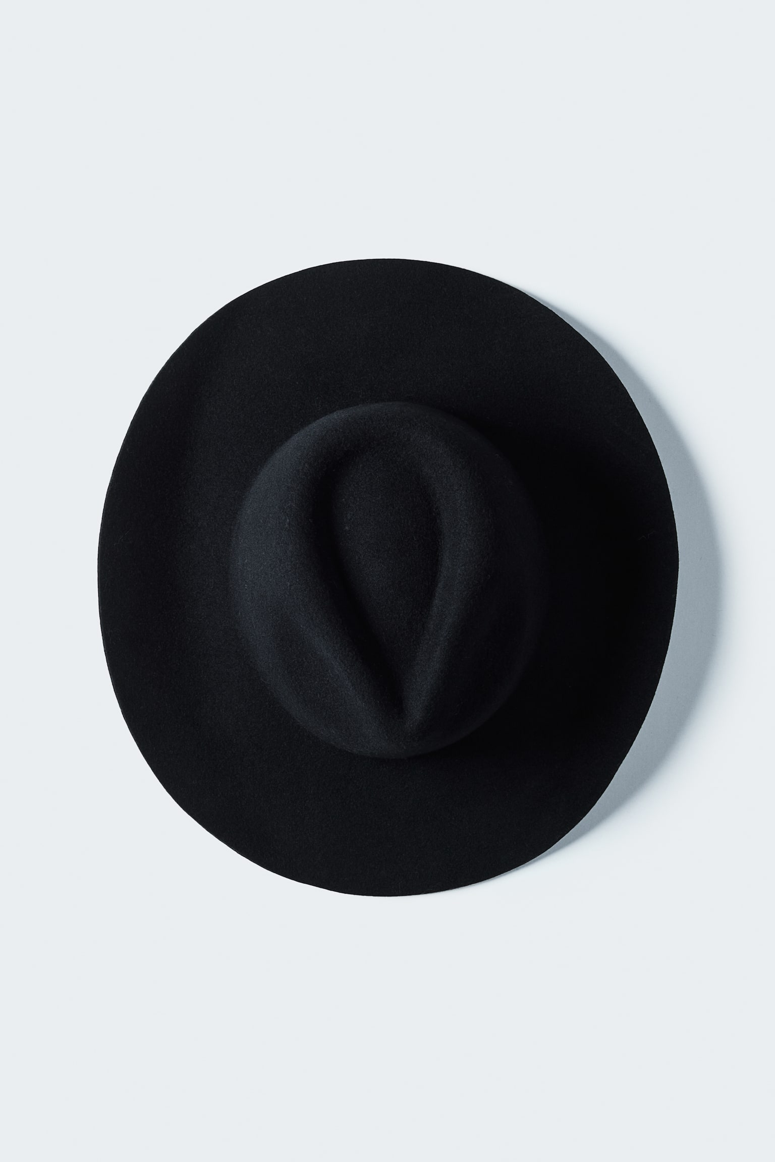 Felted wool cowboy hat - Black/Greige - 1