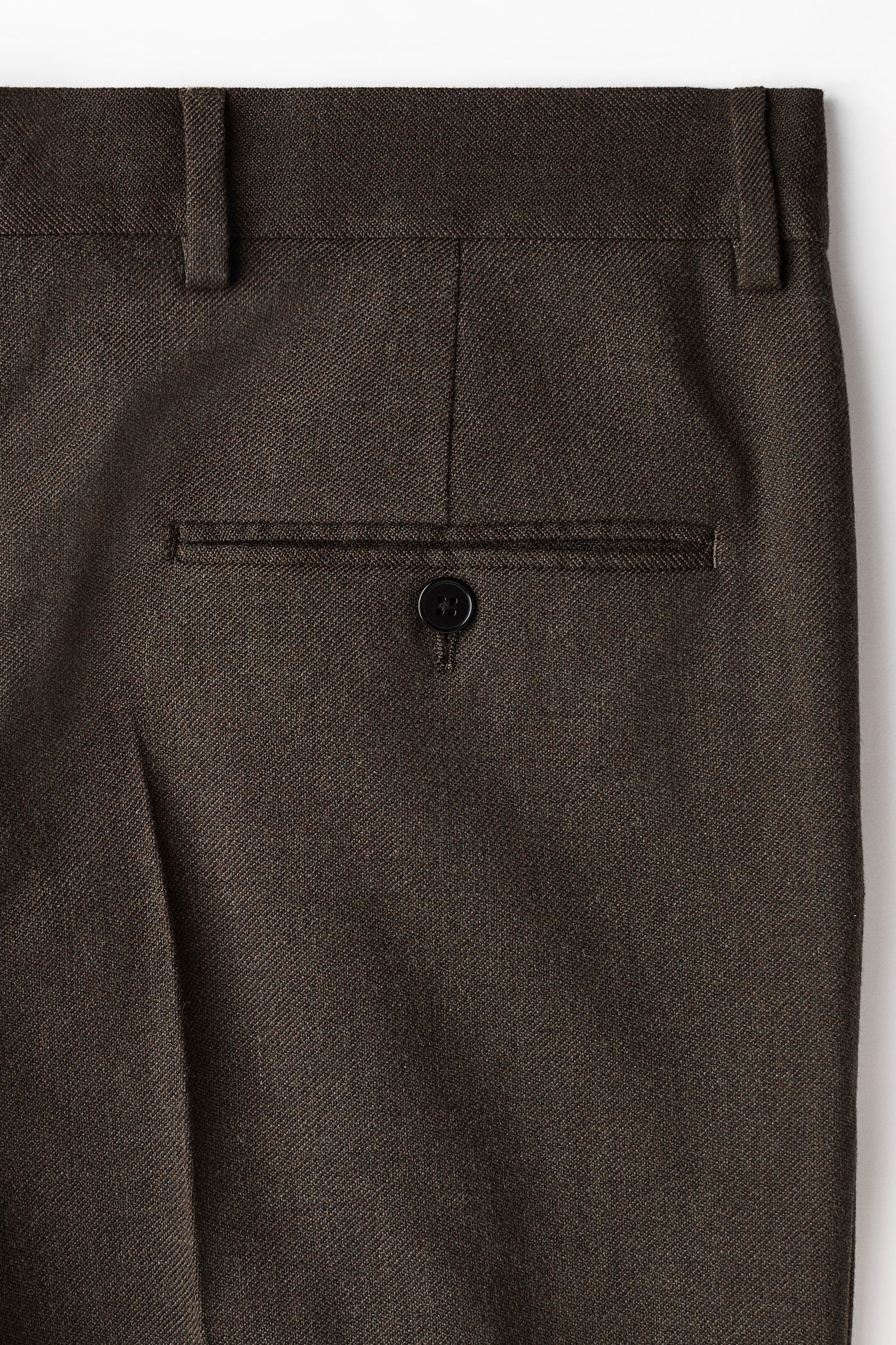 Pantalon de costume classique en laine mélangée