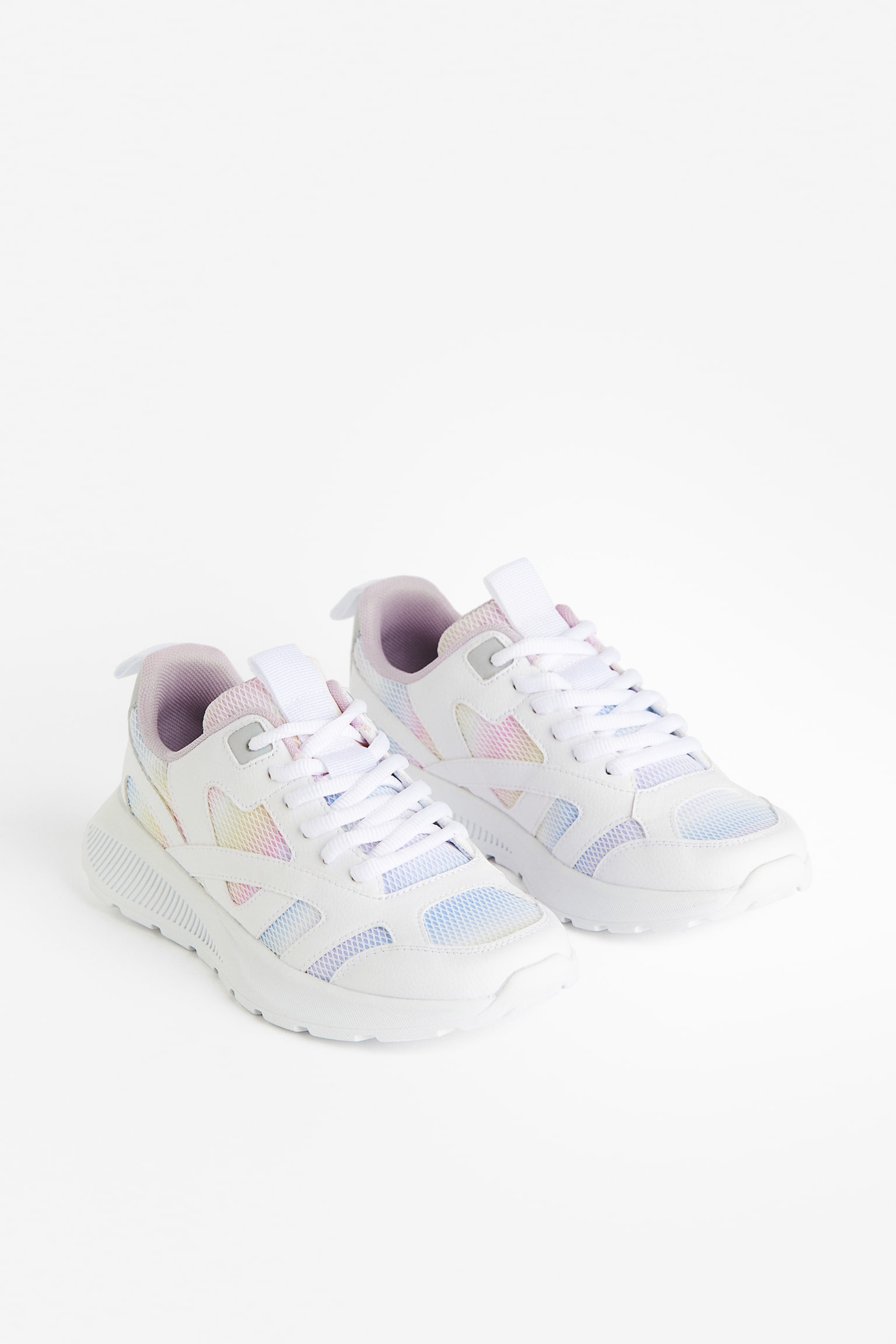 Lightweight-sole trainers - White/Light pink/White - 1