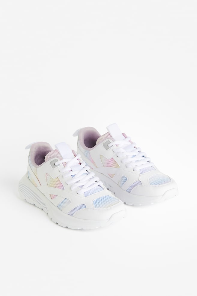 Lightweight-sole trainers - White/Light pink/White - 1