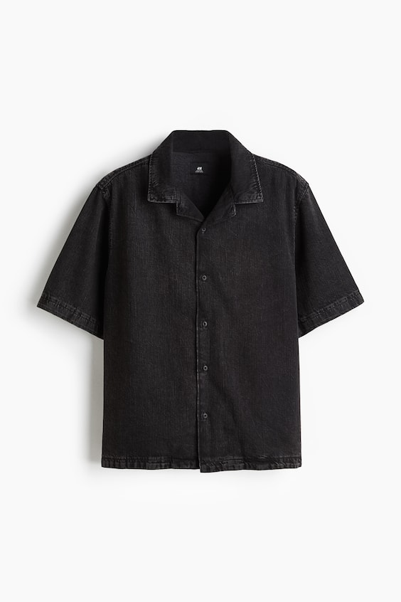 Мужские рубашки H&M Regular-Fit Denim Resort Shirt