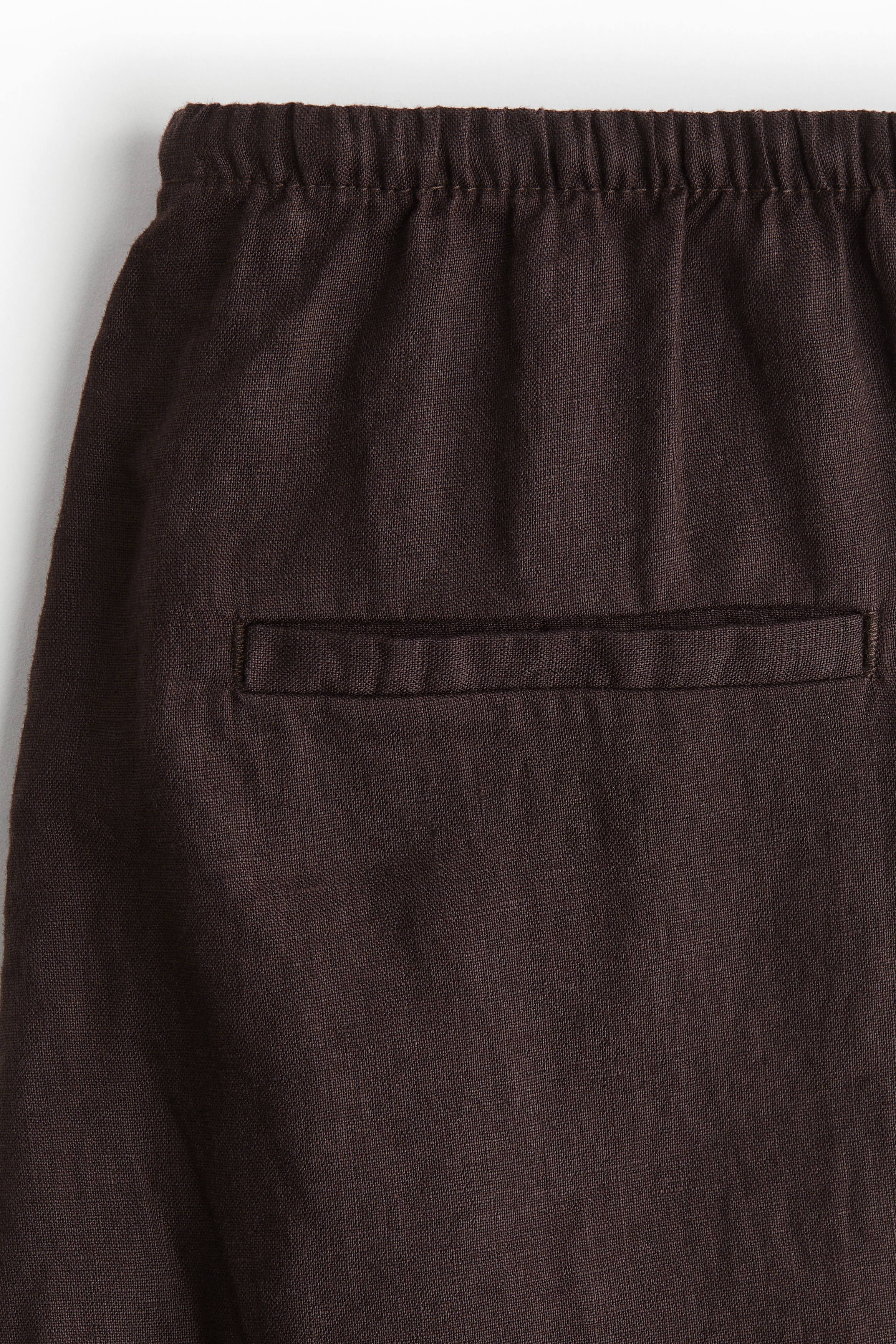 Linen drawstring trousers