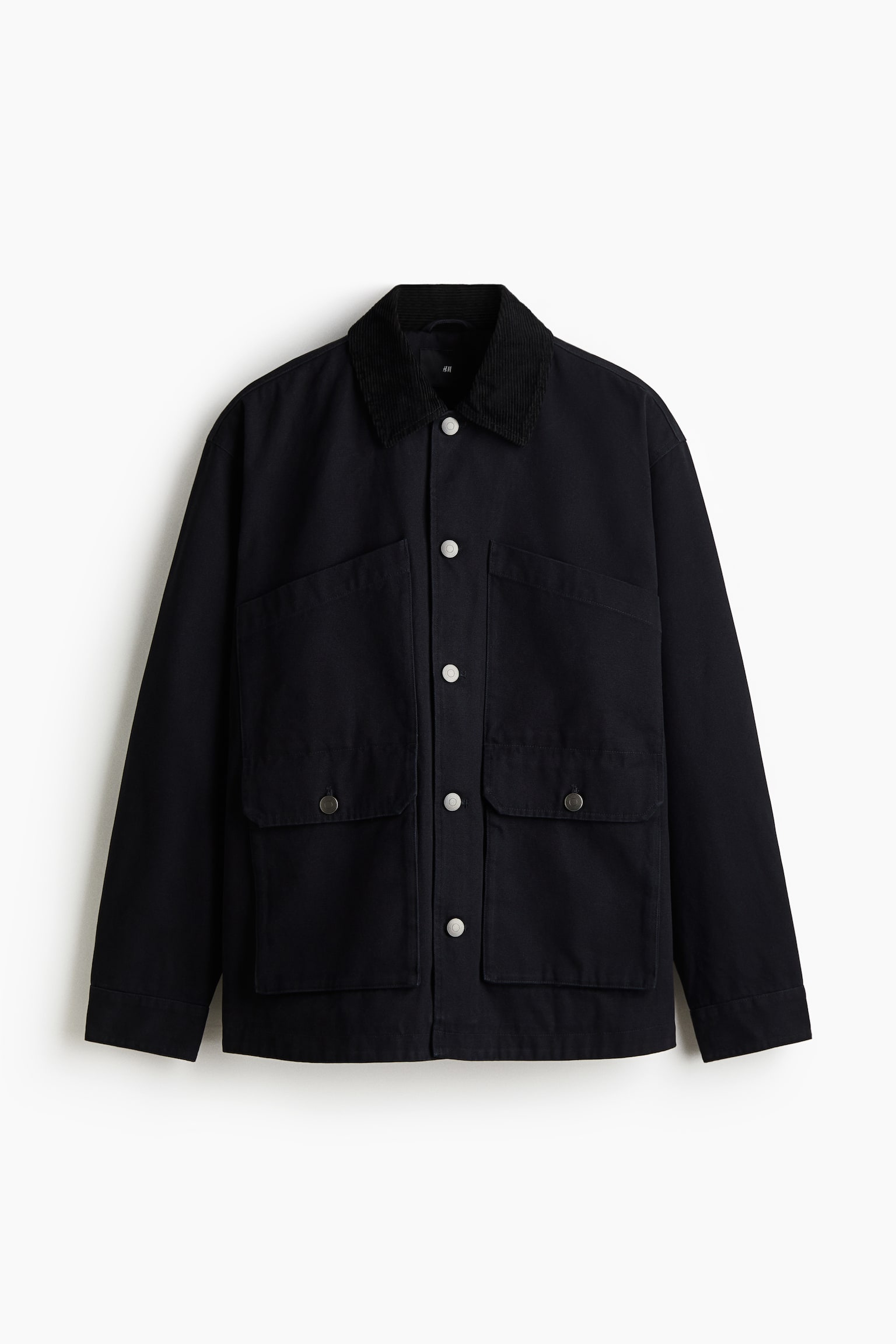 재킷 루즈핏 - 다크 블루/베이지 - 2