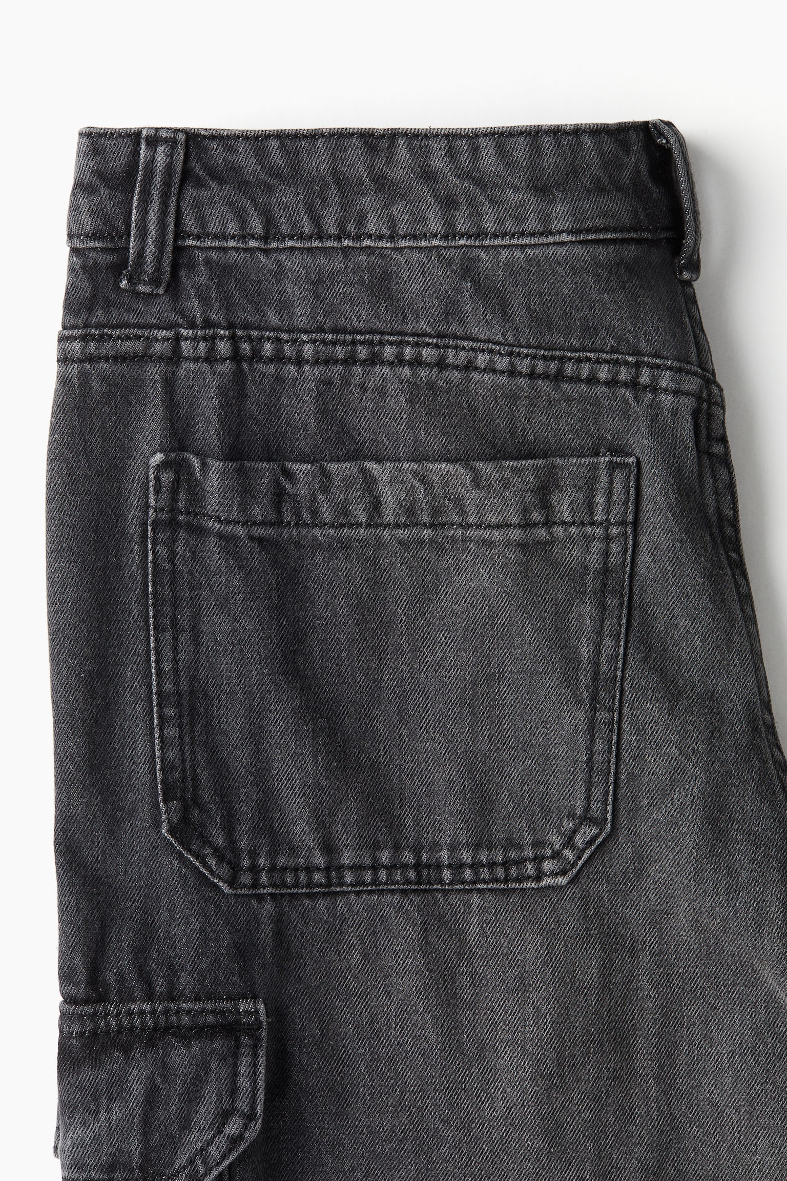 Denim cargo trousers - Black/Grey/Greige - 6