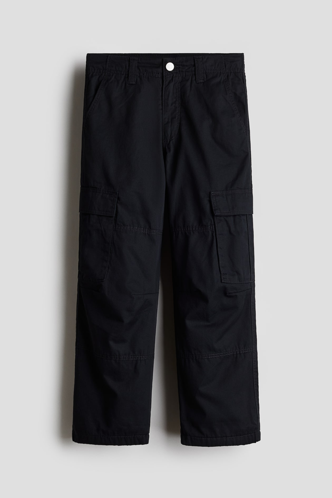 Pantalon Cargo Doublé Pour Enfant - 100% Coton - Style Militaire Avec Poches Et Taille Élastique