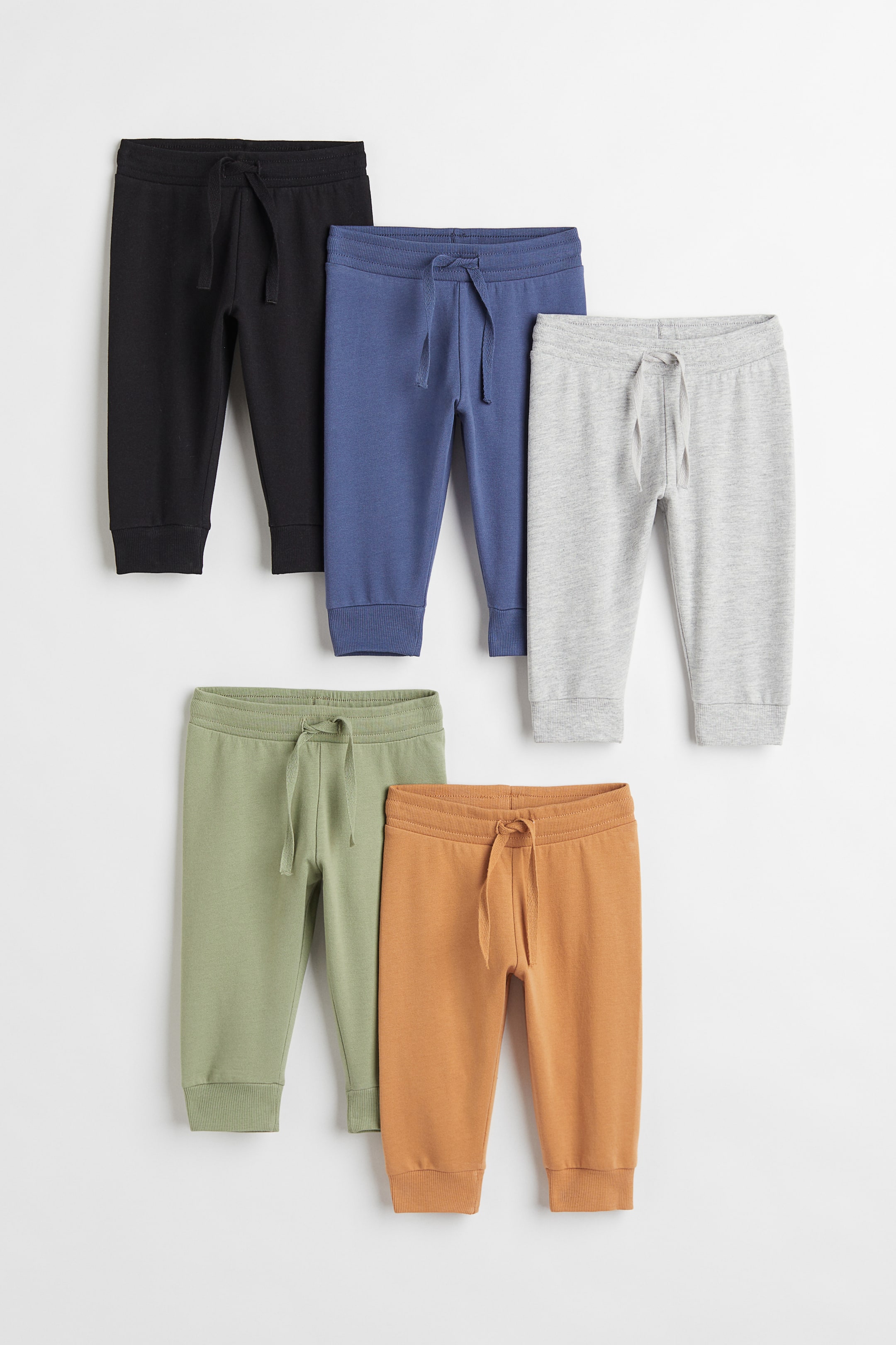 查看大圖: 5件入運動長褲 - 綠色/黃色 - Kids | H&M 1