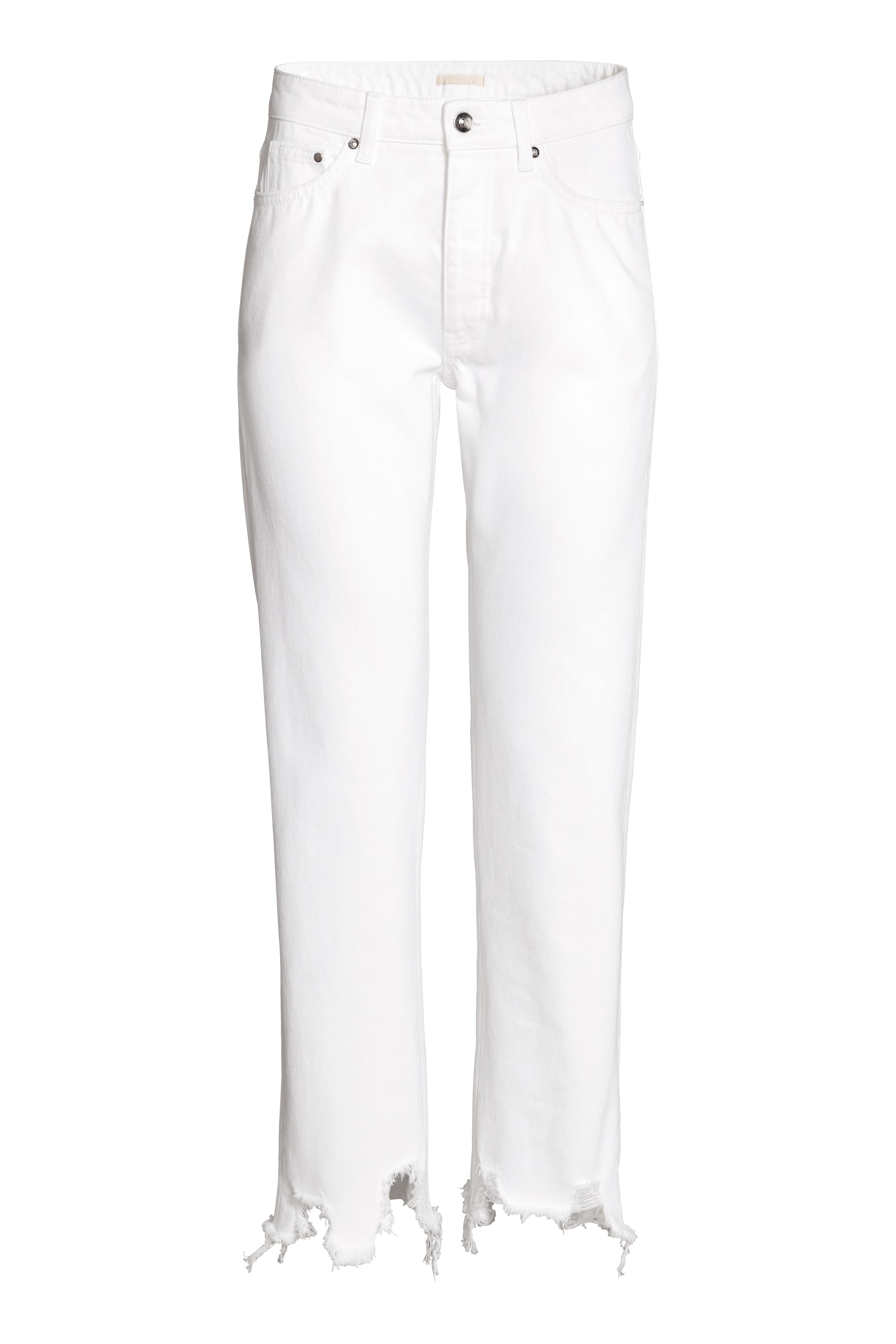 Agrandir l'image: Straight Regular Jeans - Denim blanc - FEMME | H&M FR 1