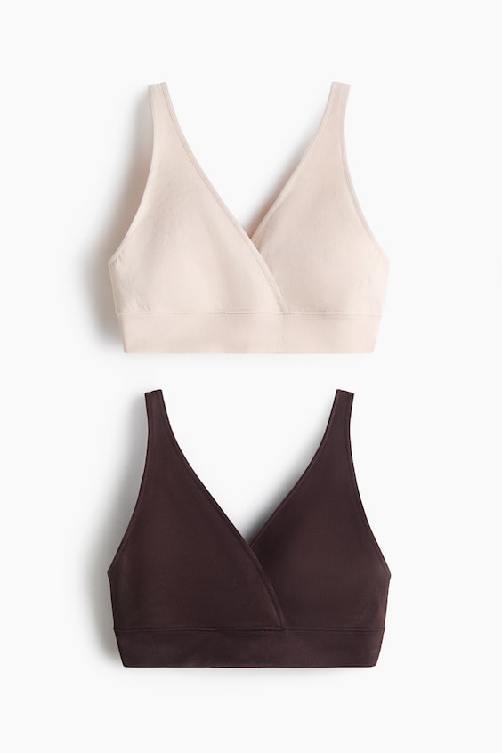 Женские бесшовные бра для кормления H&M MAMA, 2 шт