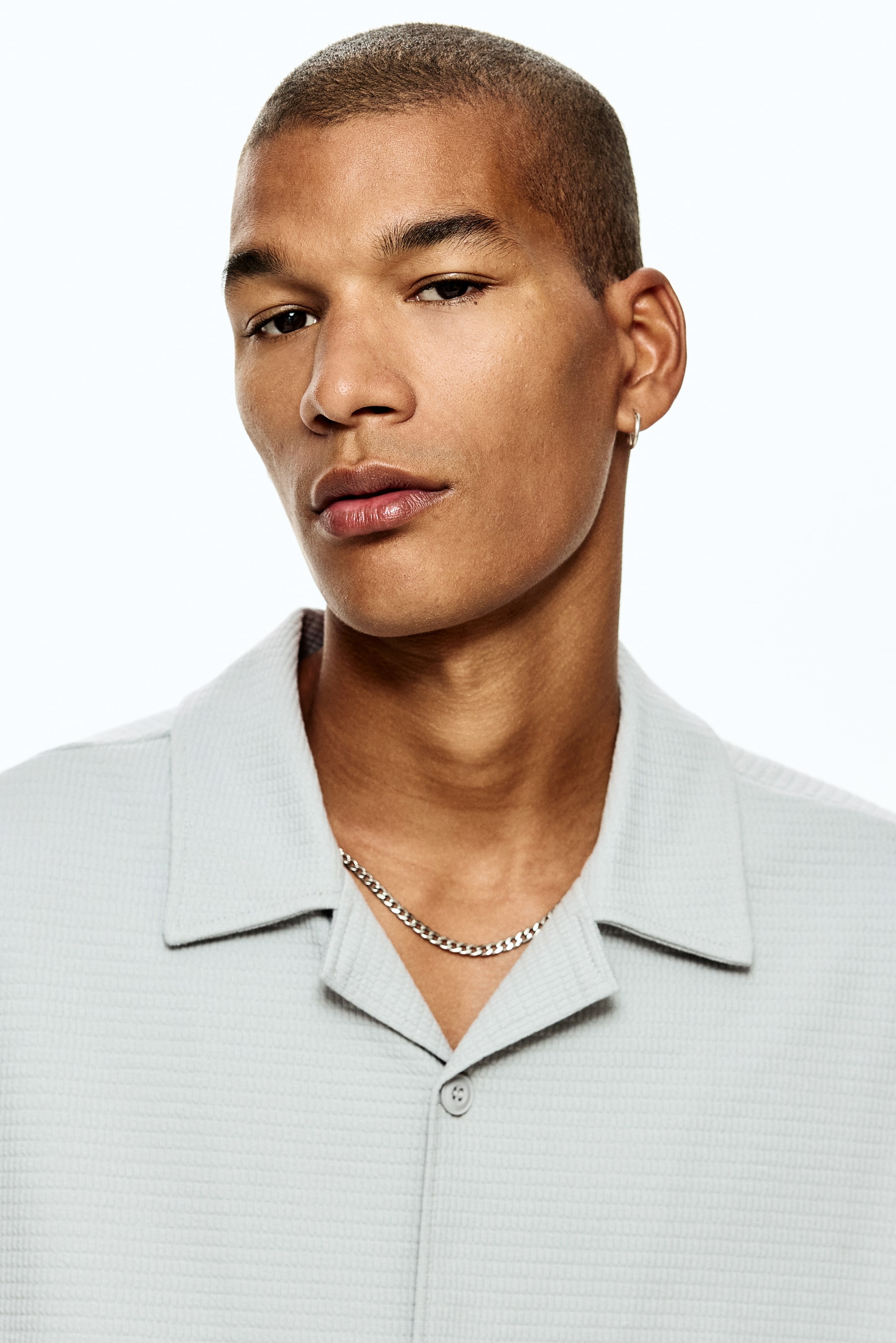 View larger image: Loose-Fit Shirt - Light gray - Men | H&M US 2