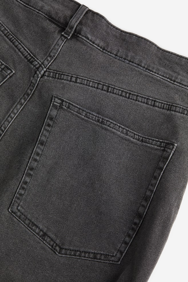 H&M+ High-waisted denim shorts - Dark grey/Light denim blue - 5
