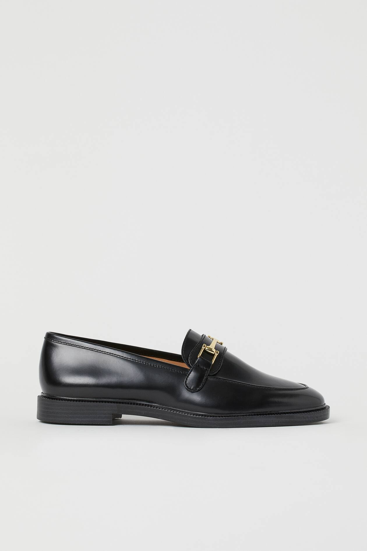 Leather loafers - Low heel - Black - Ladies | H&M GB