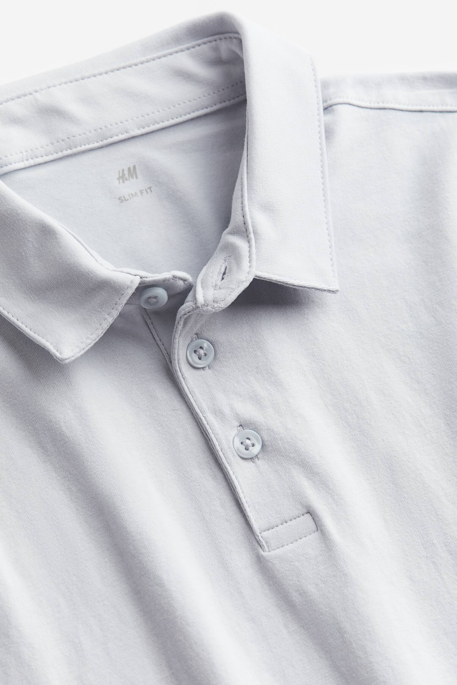 Áo polo Slim Fit - Màu xanh dương nhạt/Màu đen/Màu xanh tím than - 2