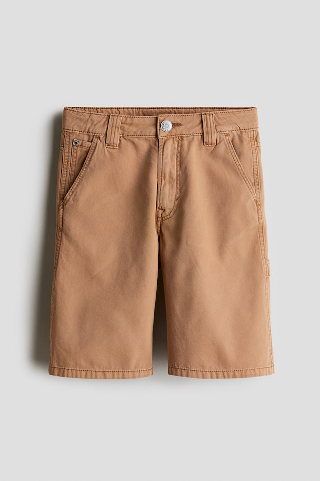 Shorts carpenter Loose-fit - Beige/Gris oscuro - 1