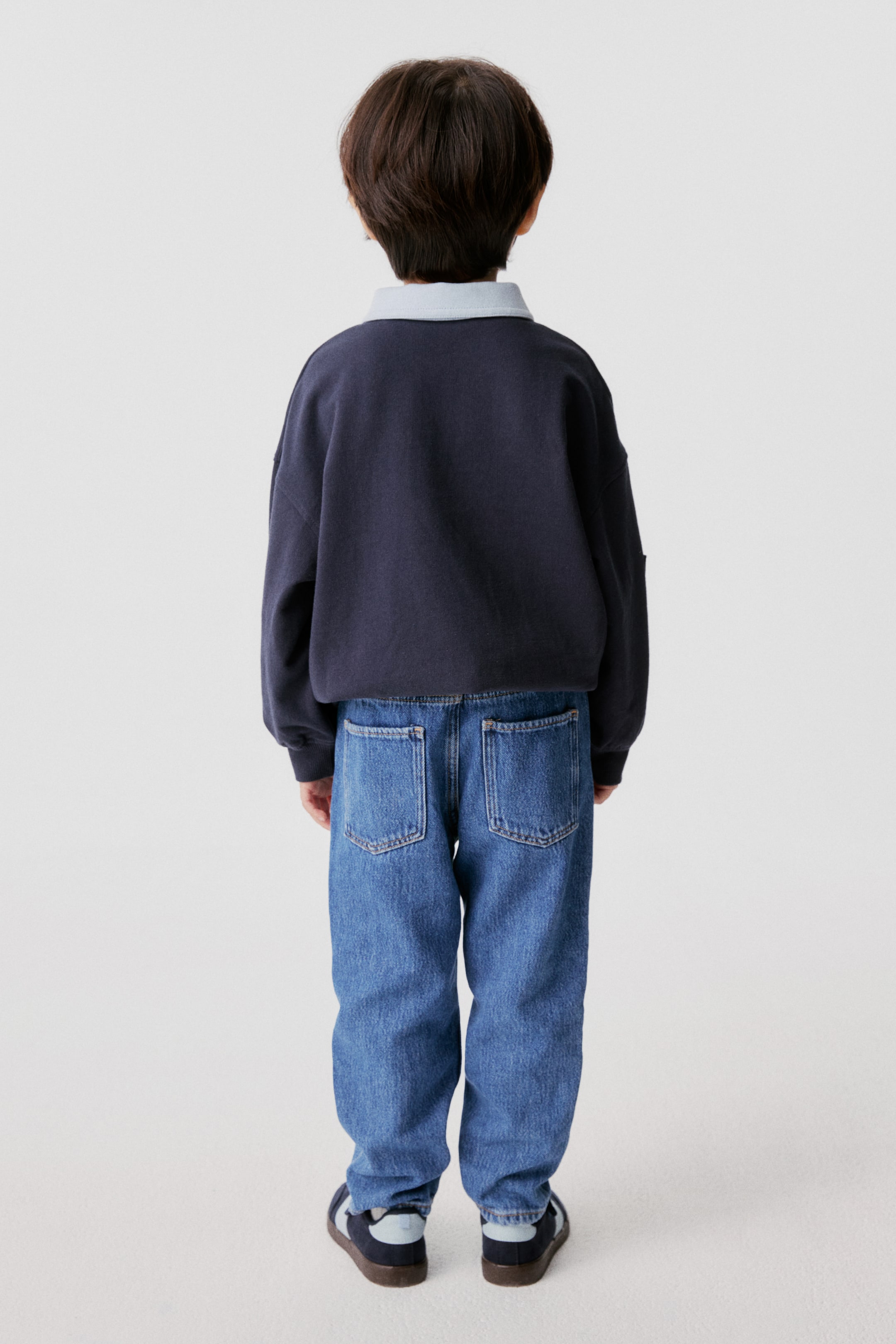 拡大画像を表示: ネクタイディテールラガーシャツ - ネイビーブルー／ズートピア - Kids | H&M JP 3