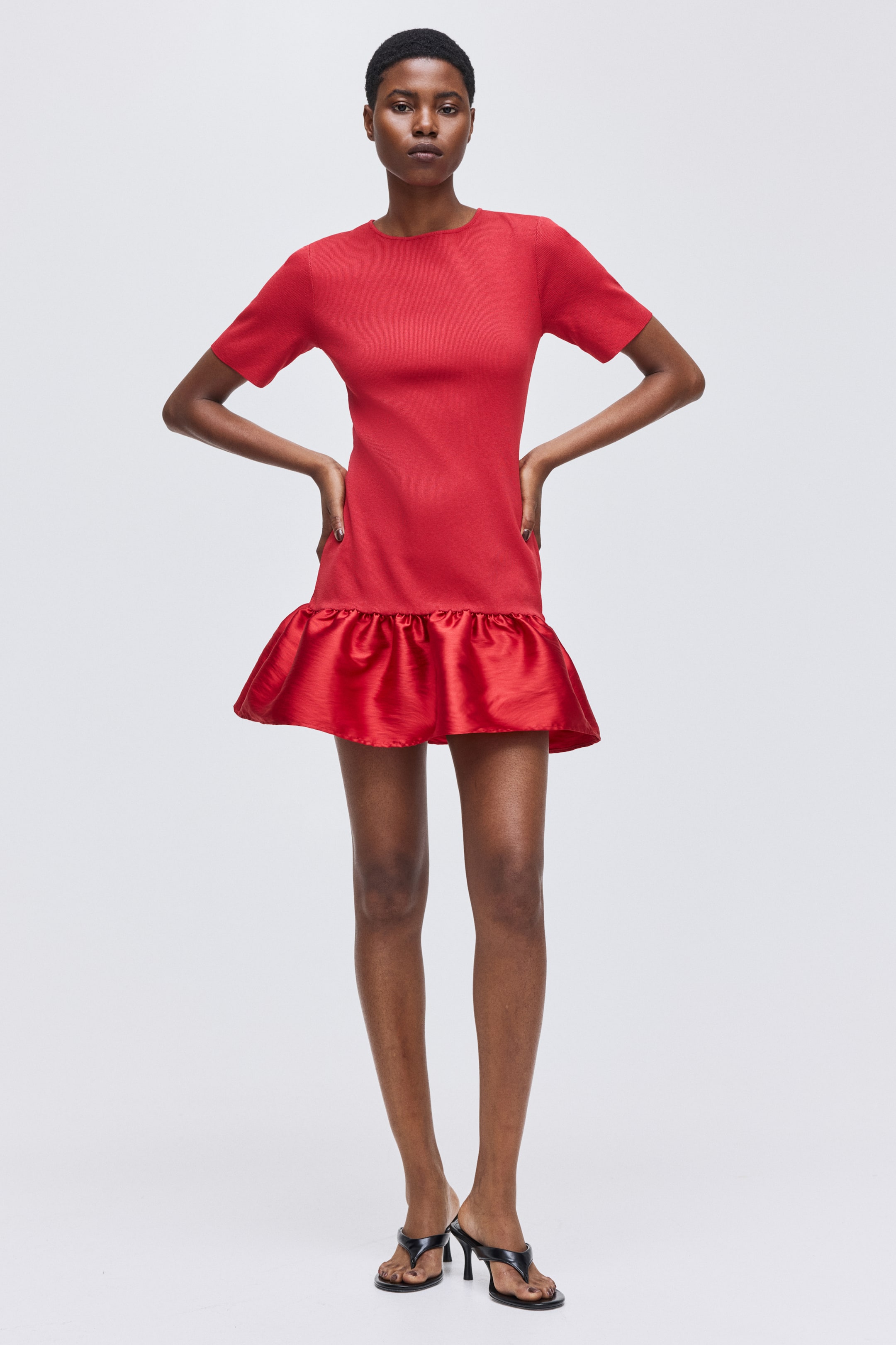 Ampliar la imagen: Vestido tejido - Rojo - Ladies | H&M MX 2