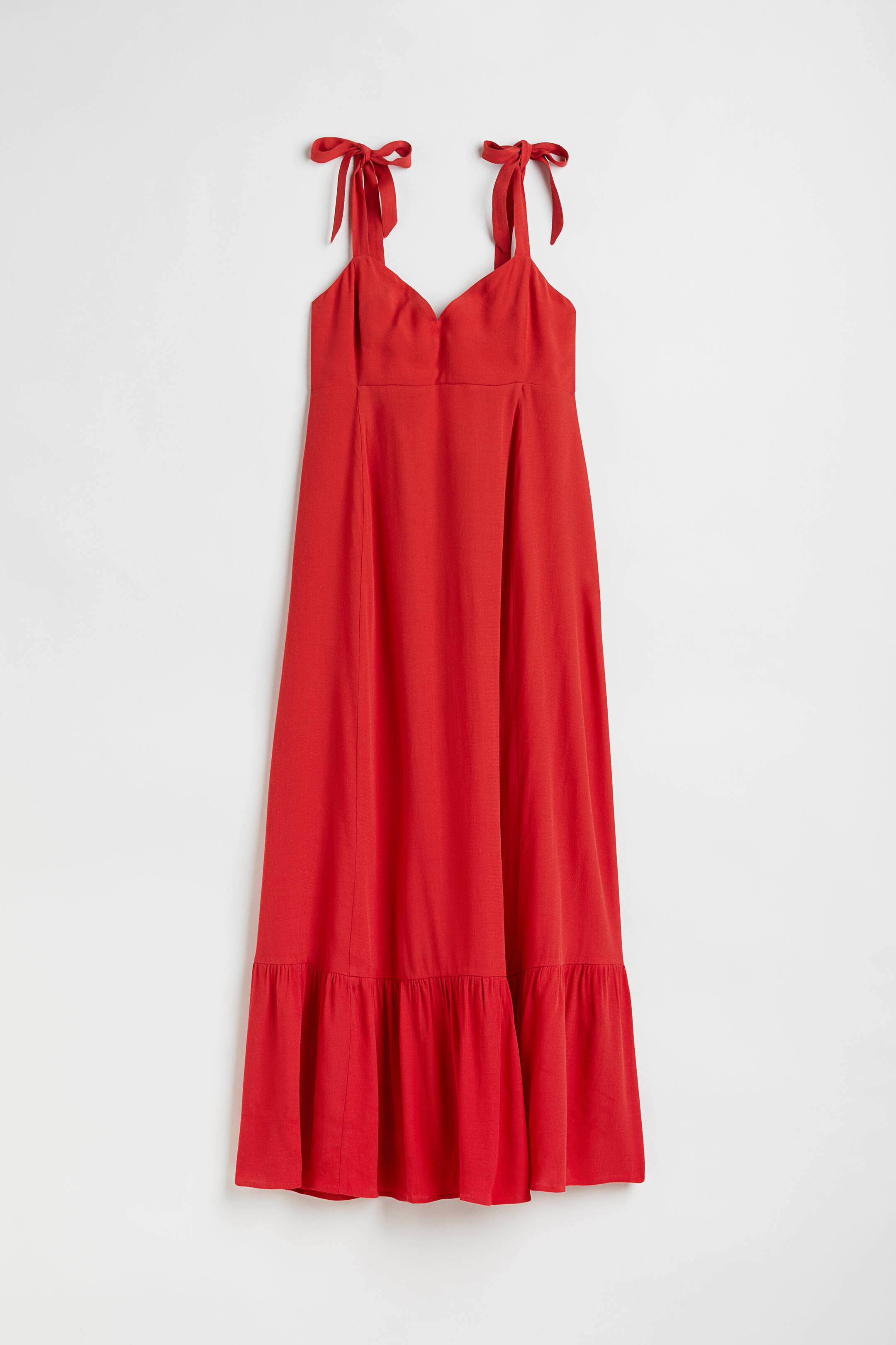 View larger image: MAMA Crêpe dress - Red - Ladies | H&M 1