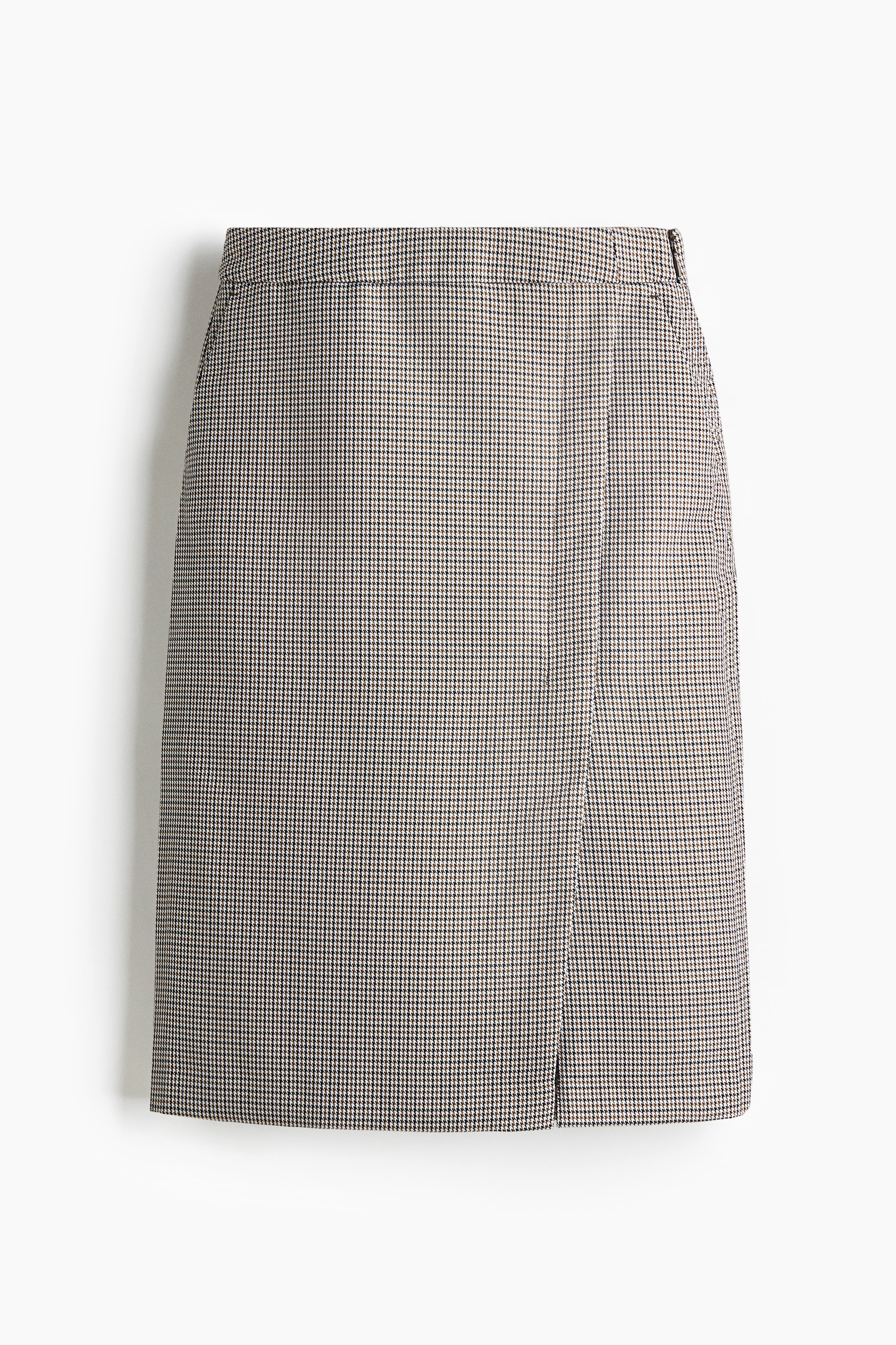 Pencil skirt - Brown/Dogtooth pattern