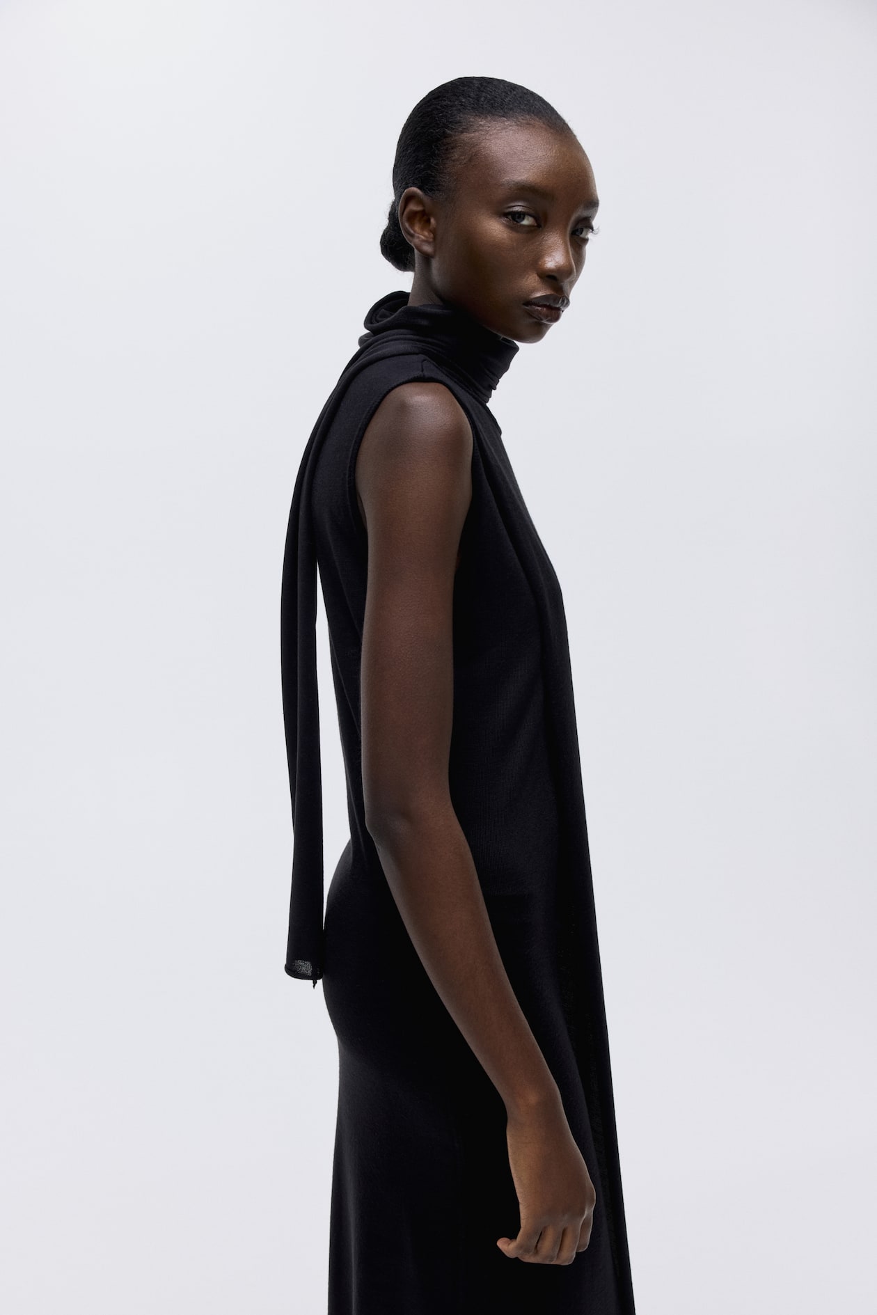 Scarf-Collar Dress - image 2