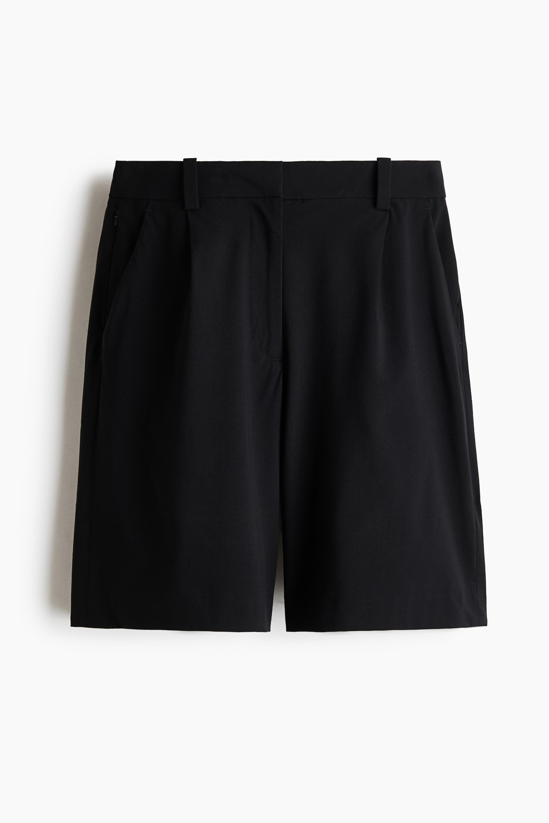 Wrinkle-Resistant Relaxed-Fit Bermuda Shorts