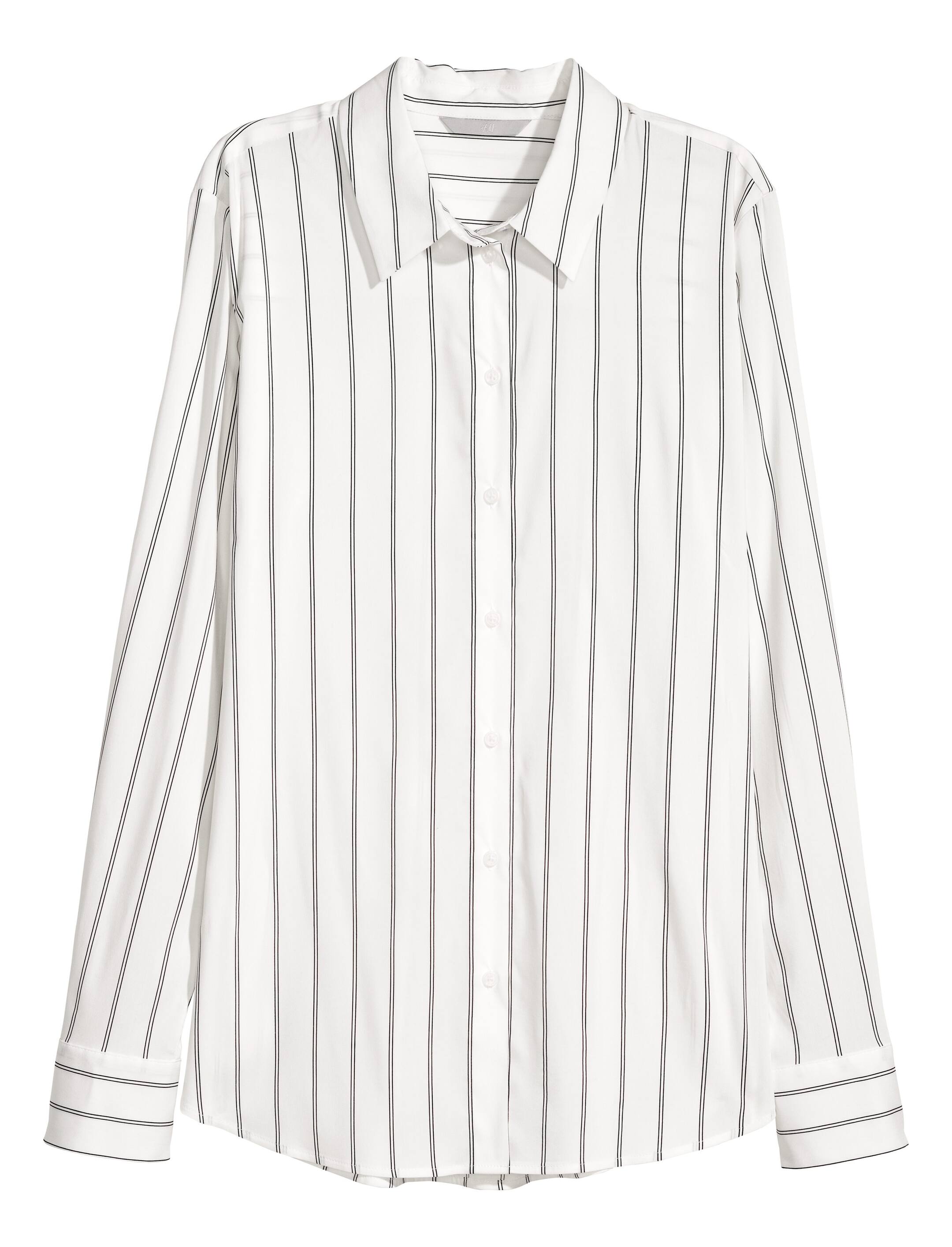 Voir une image plus grande: Chemise à manches longues - Blanc/rayé - Ladies | H&M CA 1