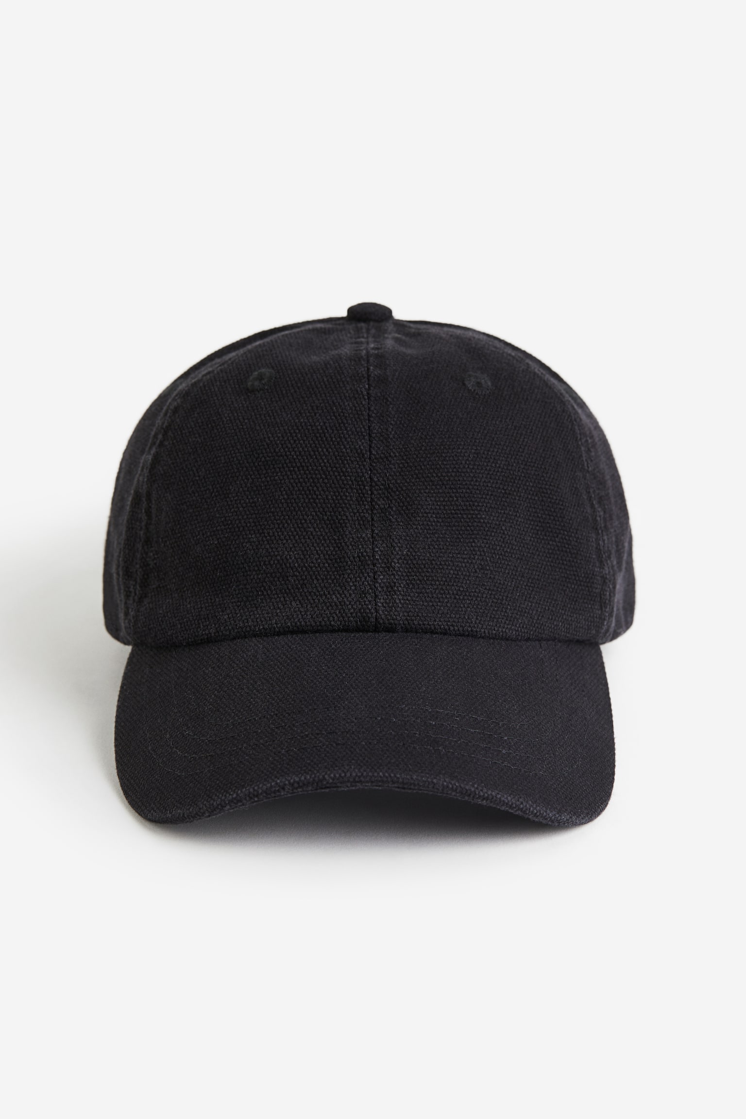 Canvas Cap - Black/Beige - 1