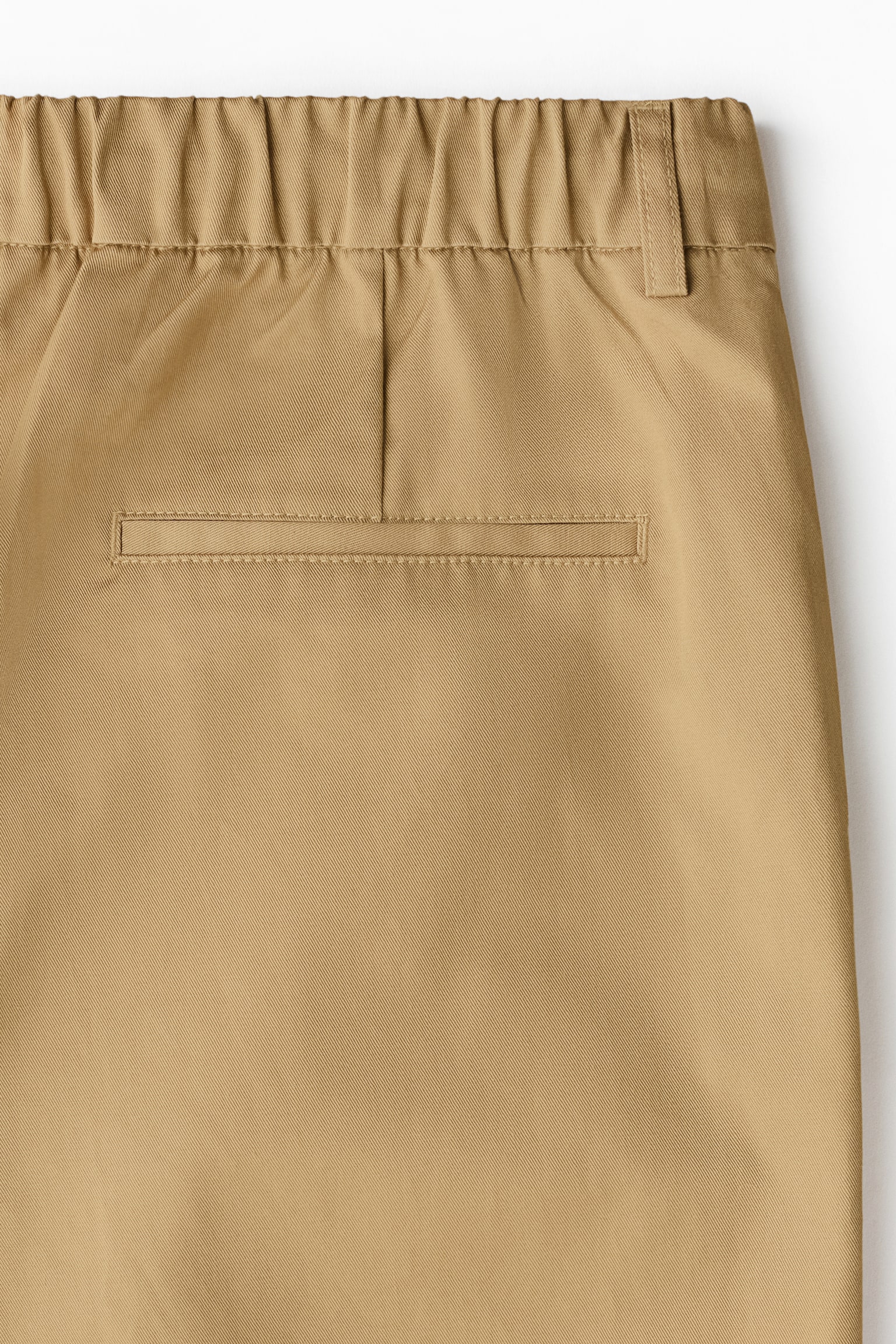 Loose-Fit Cotton Pants - Beige/Dark khaki green/Black - 3