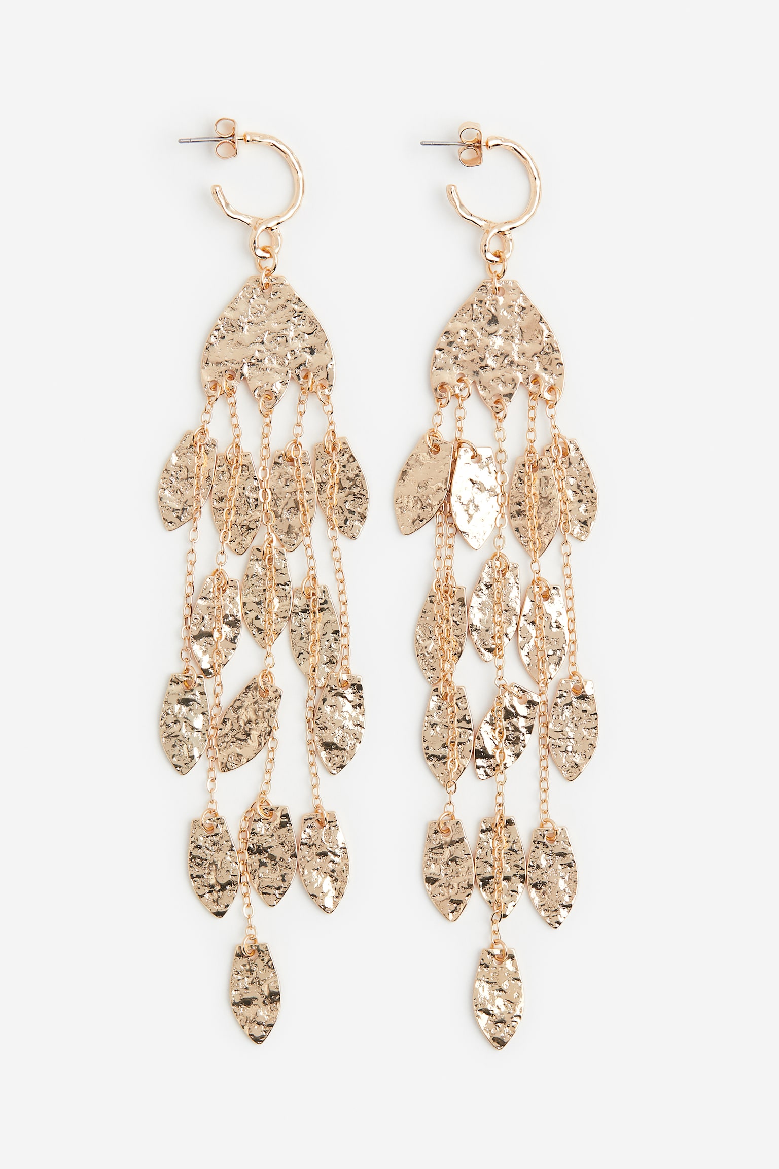 Pendant earrings - Gold-coloured - 1