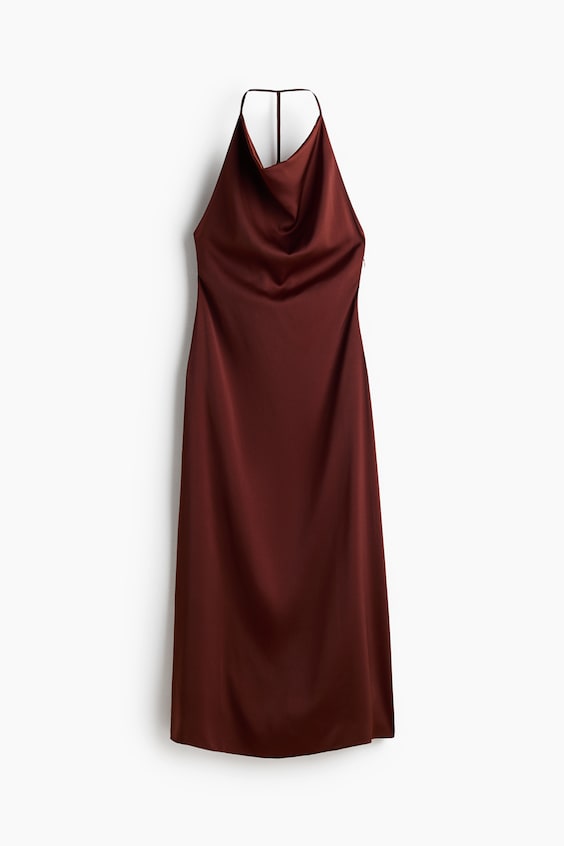 Женские платья H&M Satin Halterneck Dress