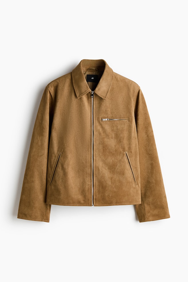 Chaqueta con cuello - Beige oscuro - 1