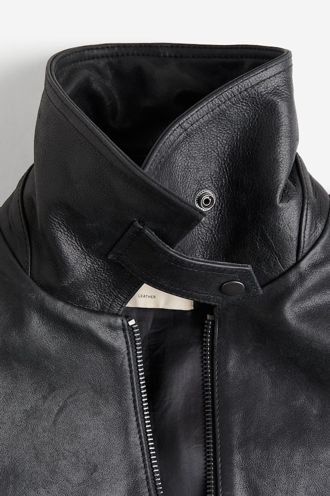 Leather jacket - Black - 6