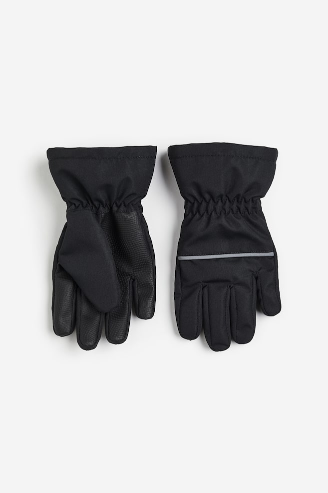 Shell gloves - Black/Light pink/Dark khaki green - 1