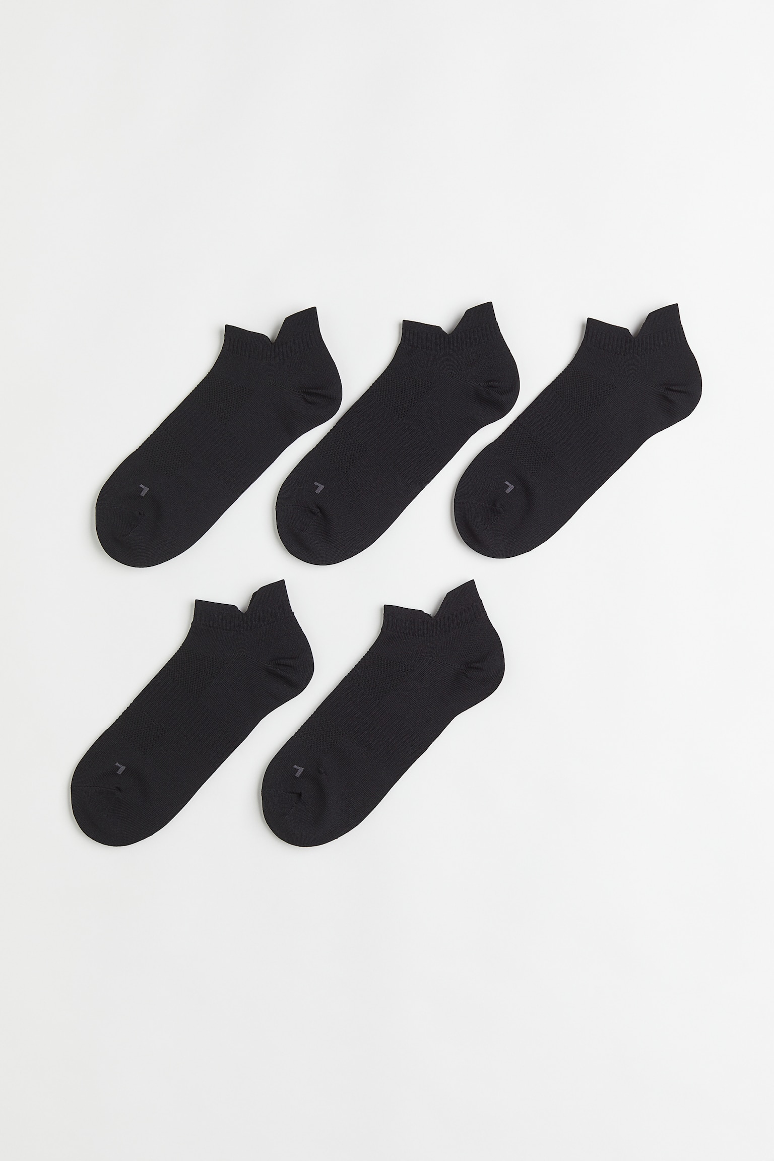 5-pack Sports Socks - Black - 1