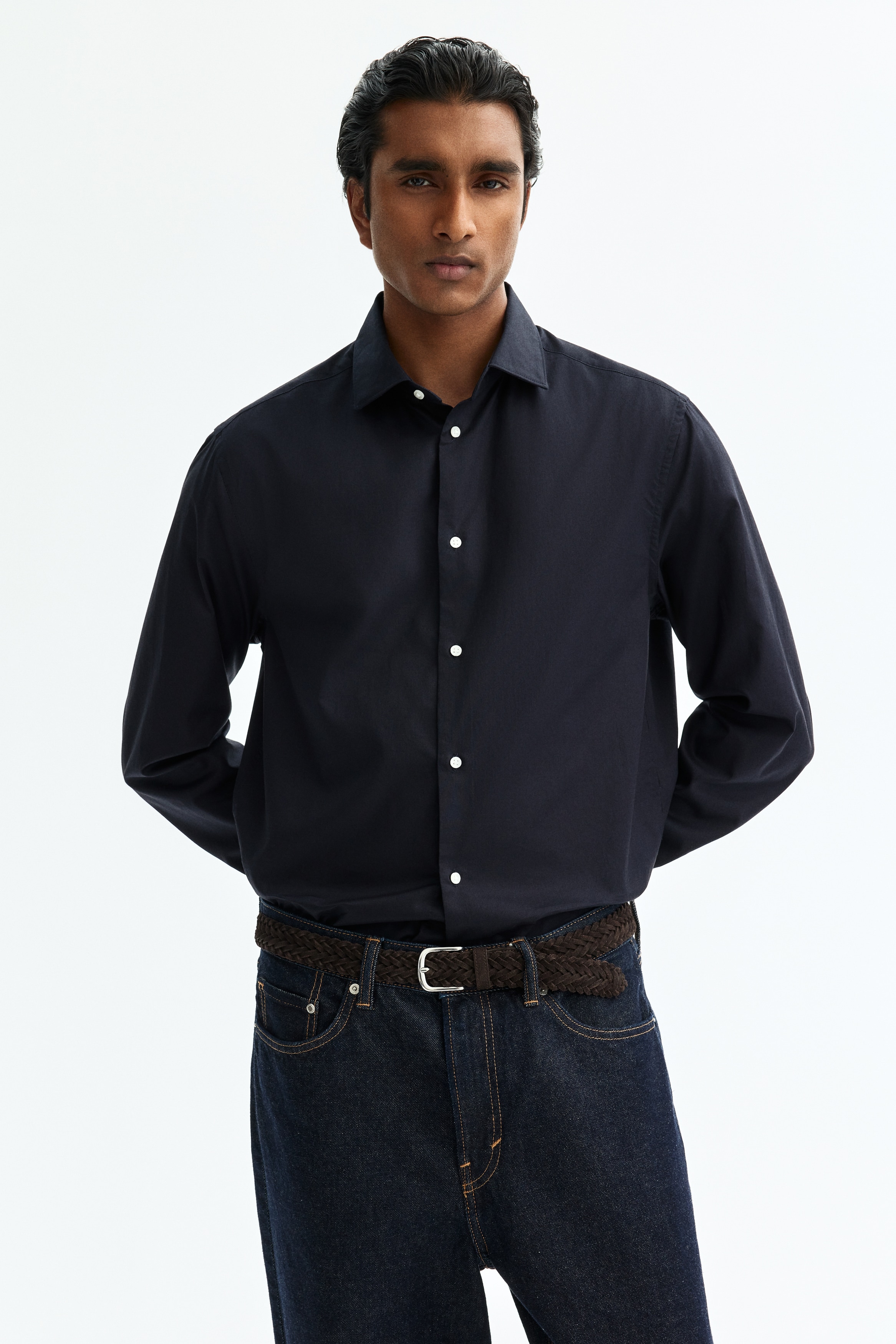 Camisa Slim Fit de algodónModelo
