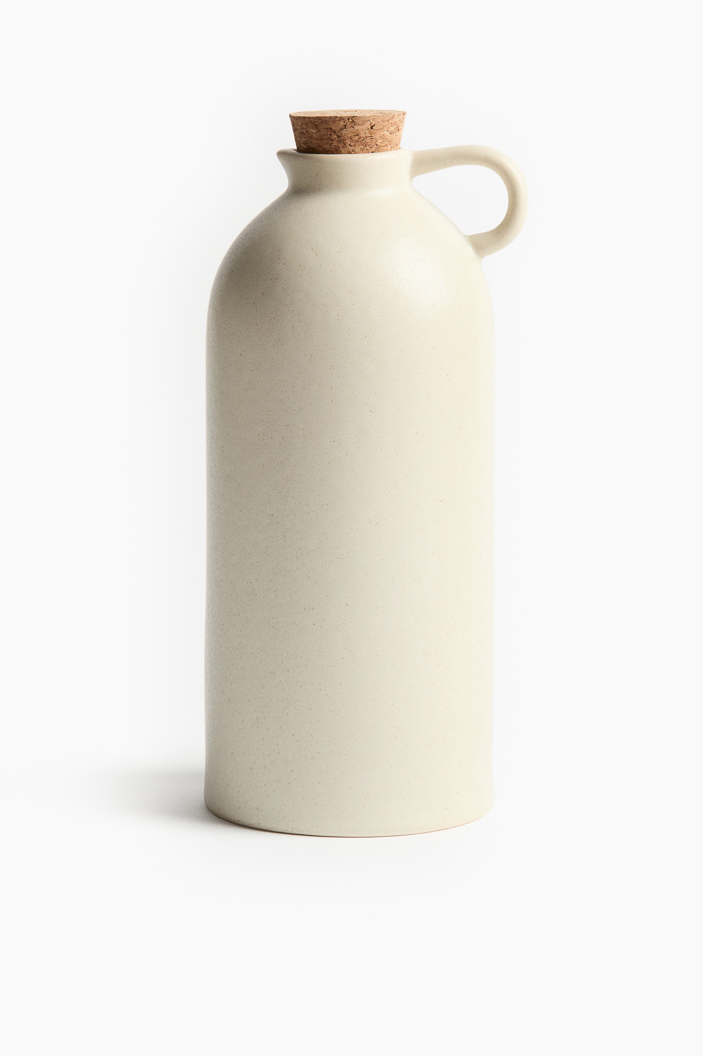 Reactive-glaze oil bottle - Light beige
