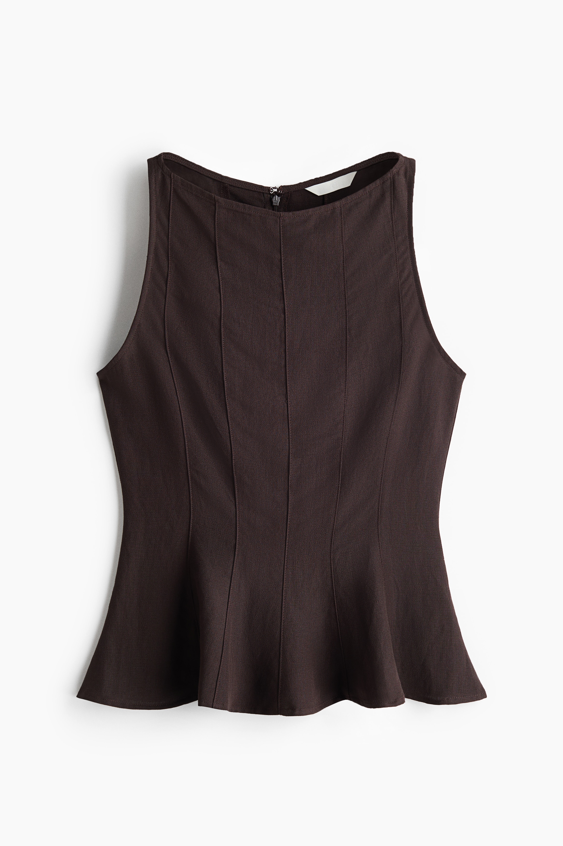 Áo peplum bằng viscose pha
