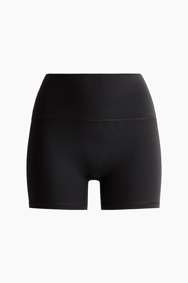 Sports hotpants with SculptMove™ - Black/Cobalt blue - 1