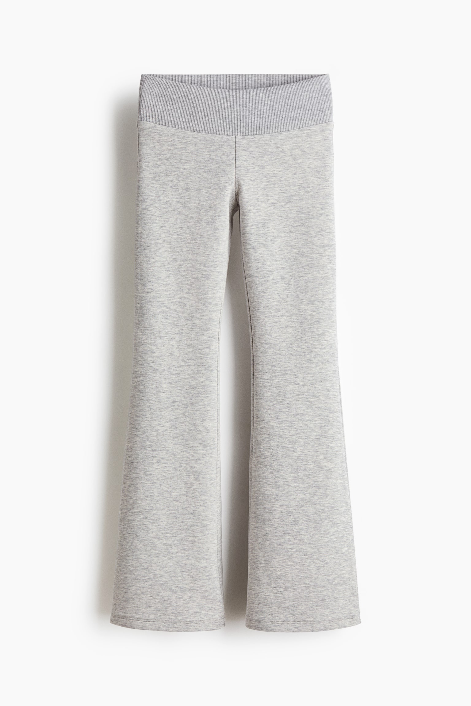 Flared sports leggings - Light grey marl - 2