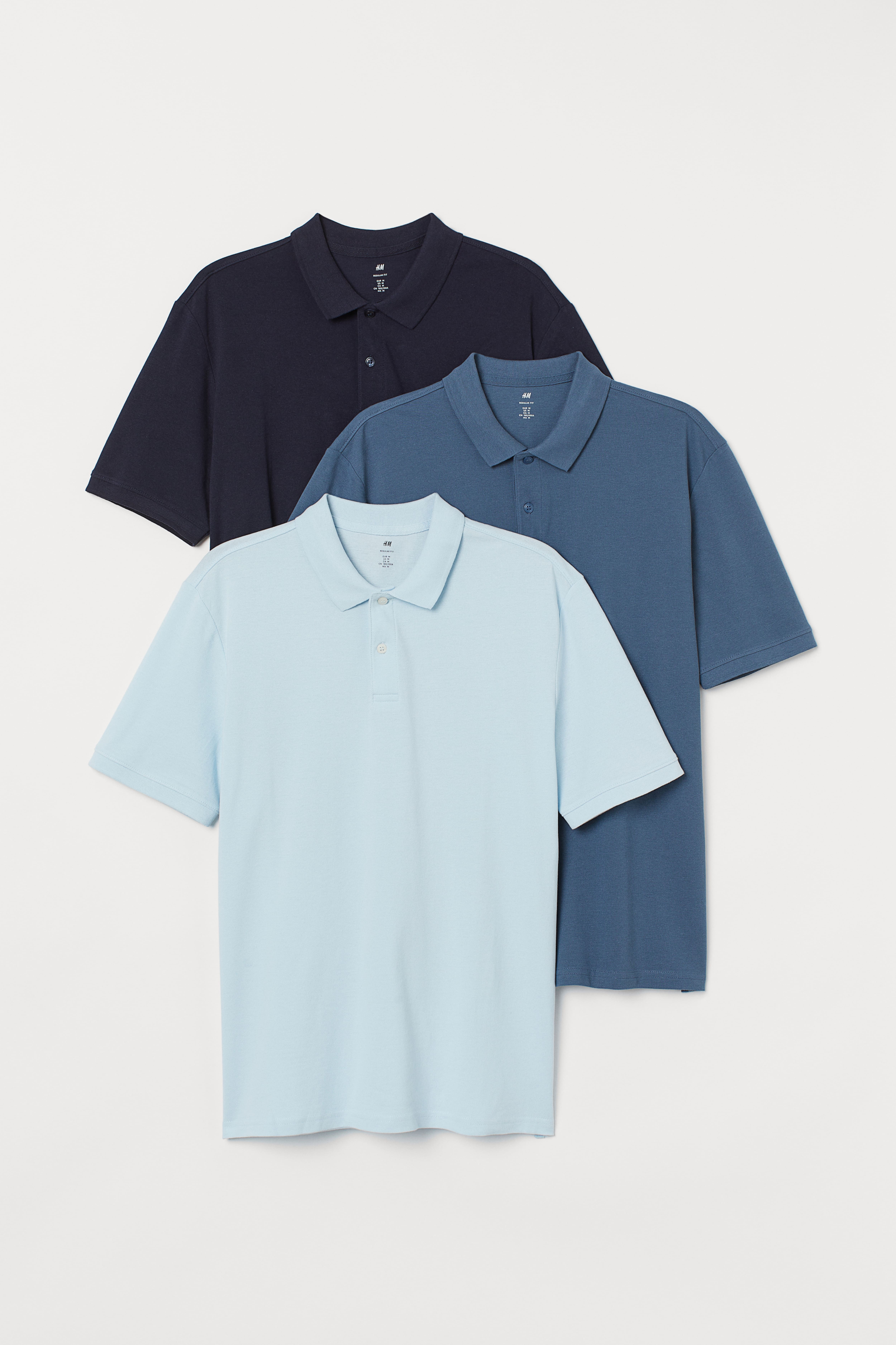 3 pack Regular Fit Polo Shirts