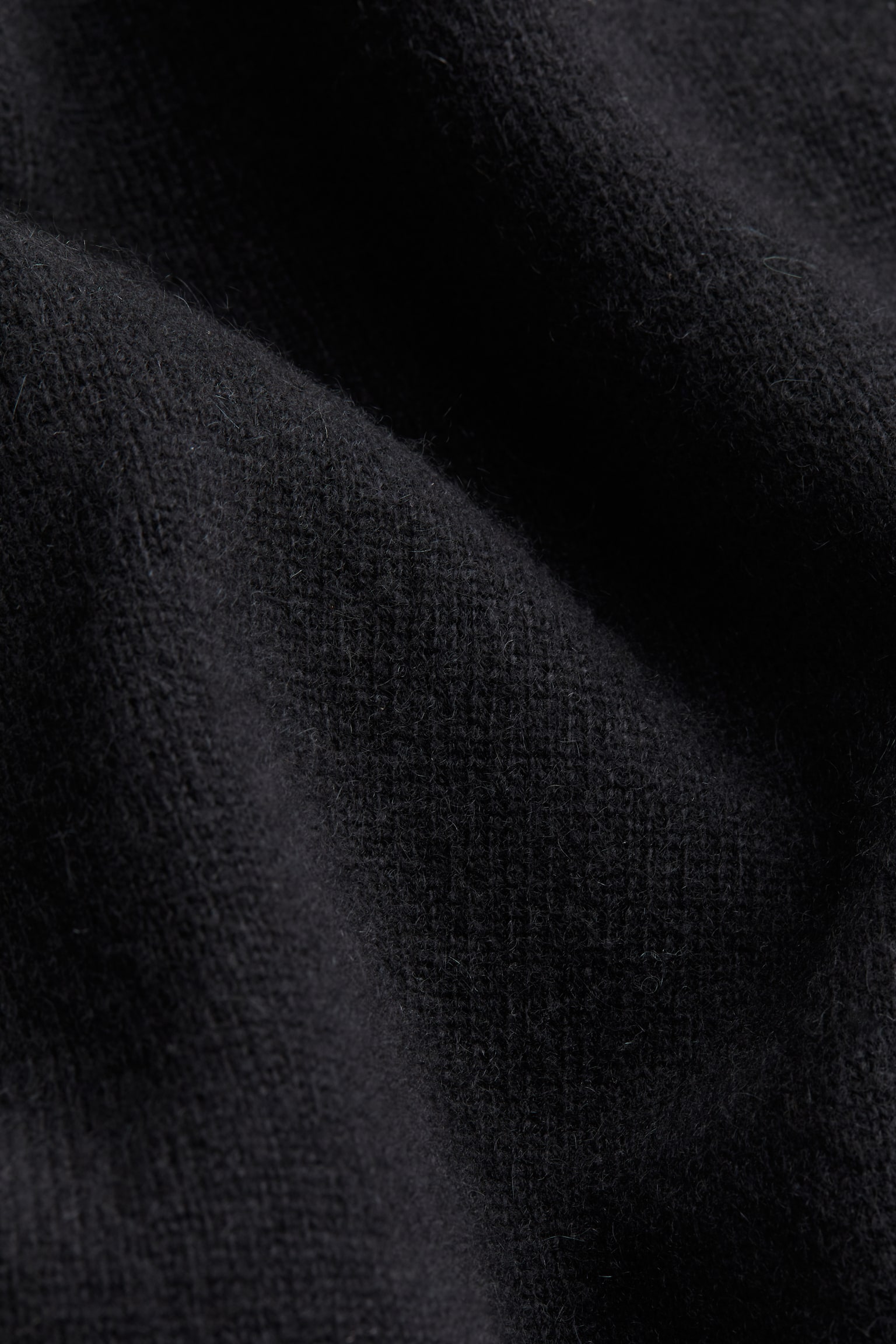 Oversized Cashmere Sweater - Black - 3