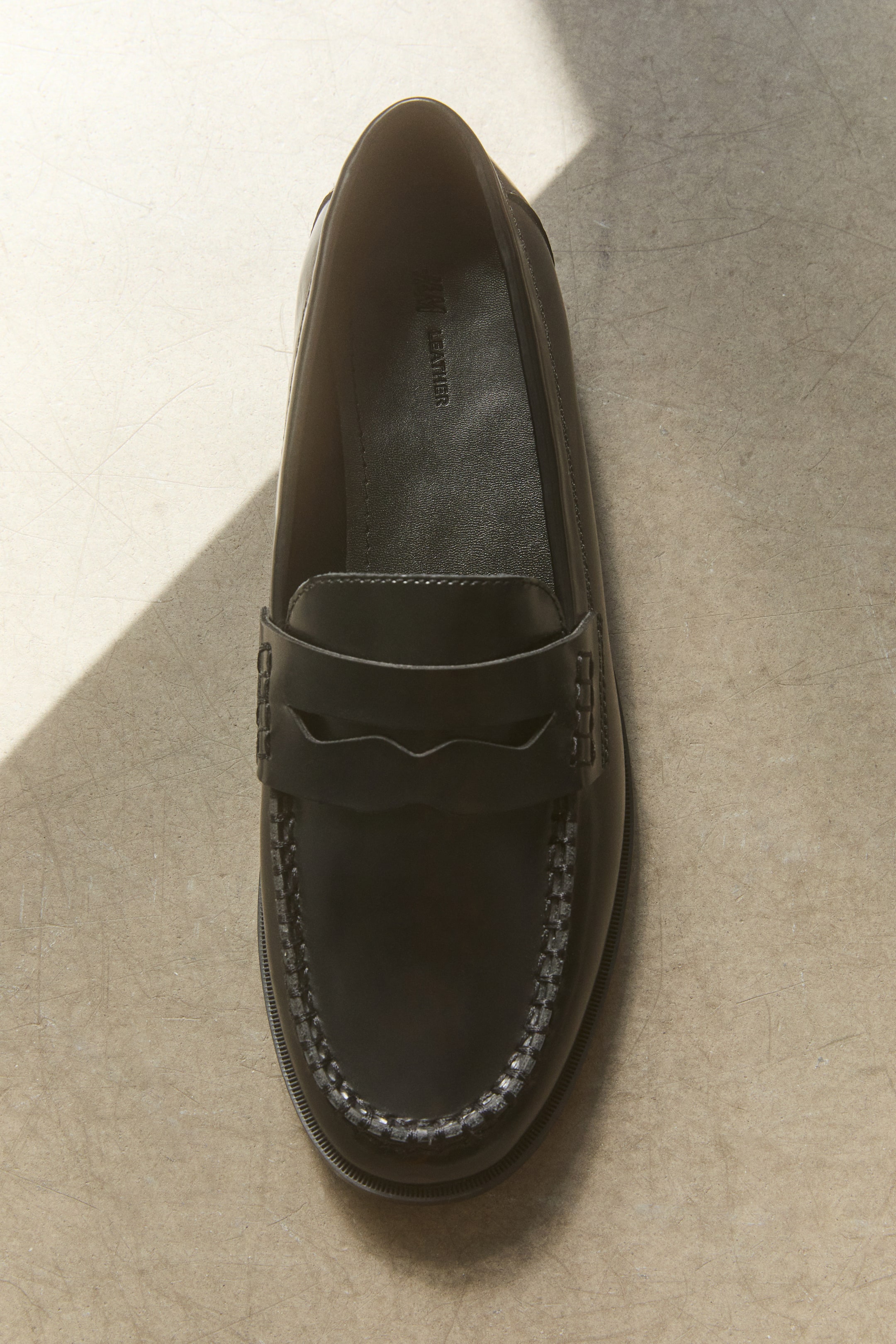 Ver imagen más grande: Mocasines de piel - Negro - MUJER | H&M ES 1