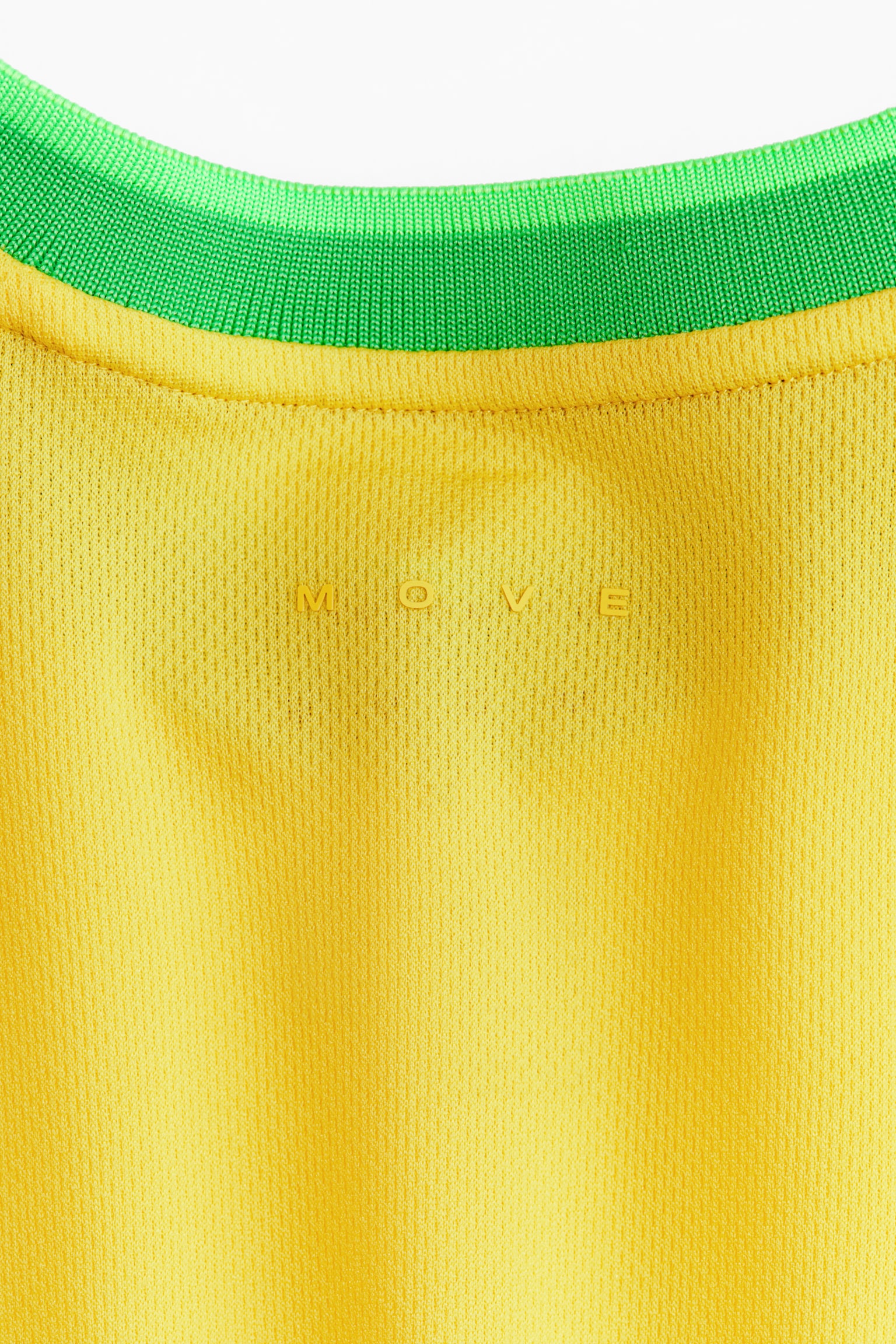 Женский топ H&M Oversized Printed Soccer Jersey with DryMove™, цвет: Жёлтый — фото 3