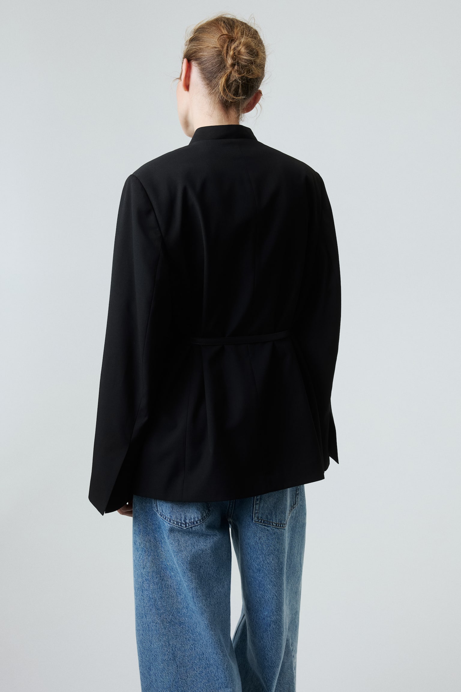 Женская куртка H&M Mama Belted, цвет: Чёрный — фото 4