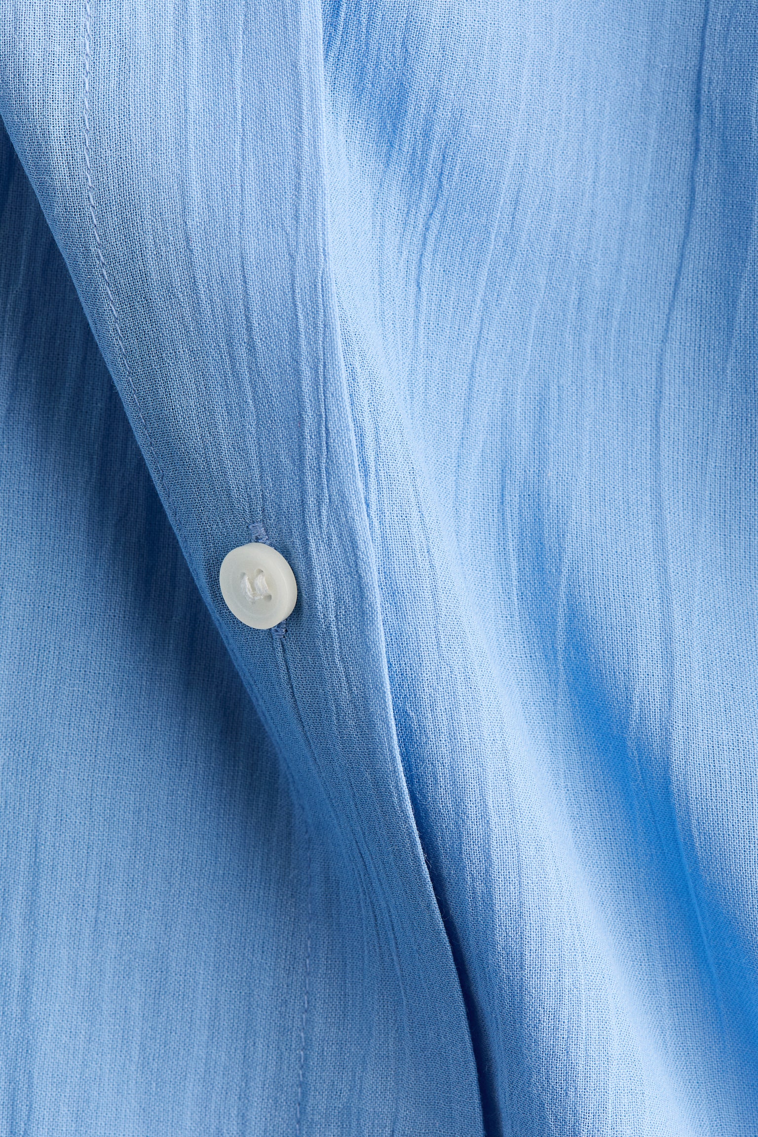 Long cotton shirt - Blue/Black - 2