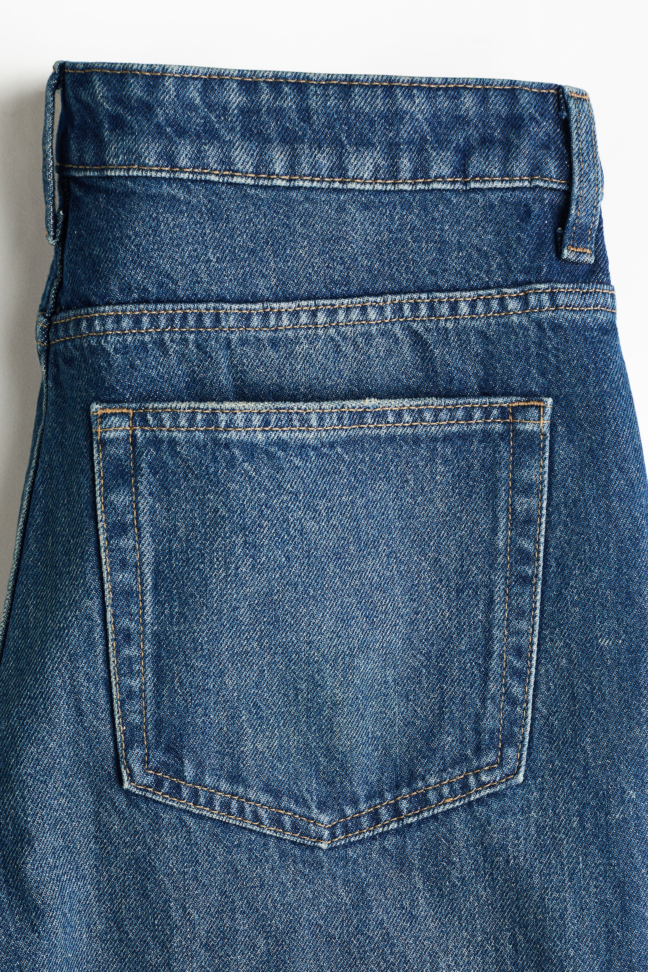 Barrel-Leg Regular-Waist Jeans