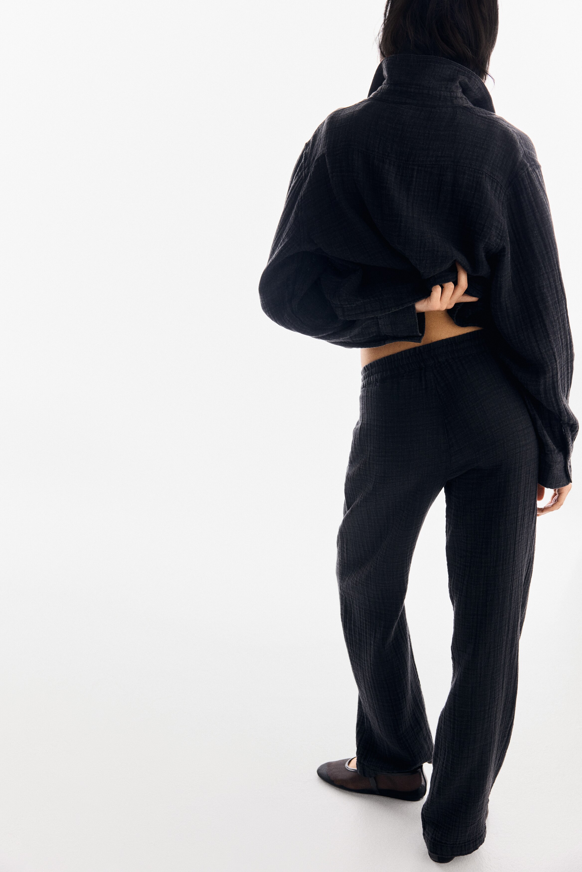 Cotton muslin trousers