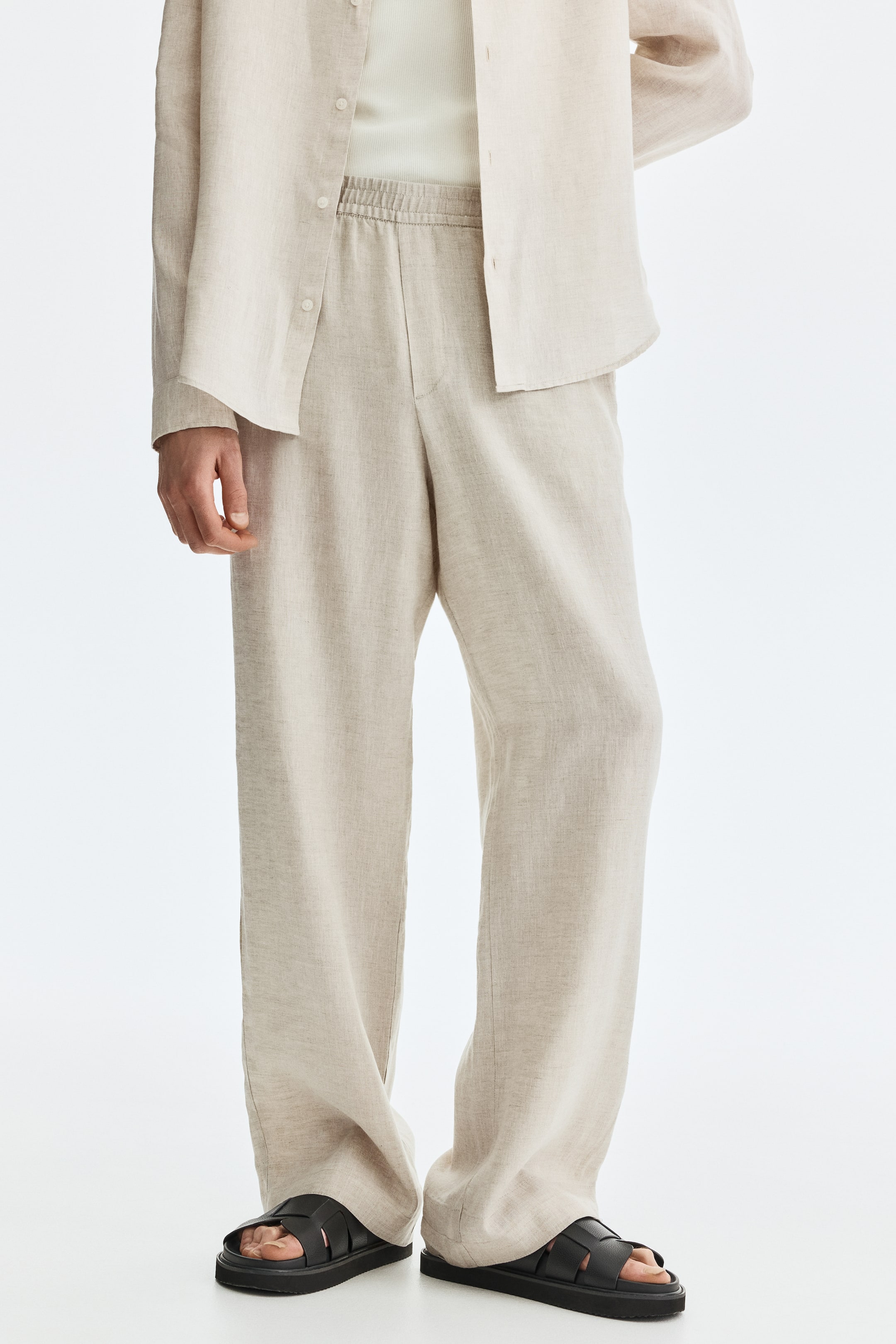 Loose-Fit Linen Pants