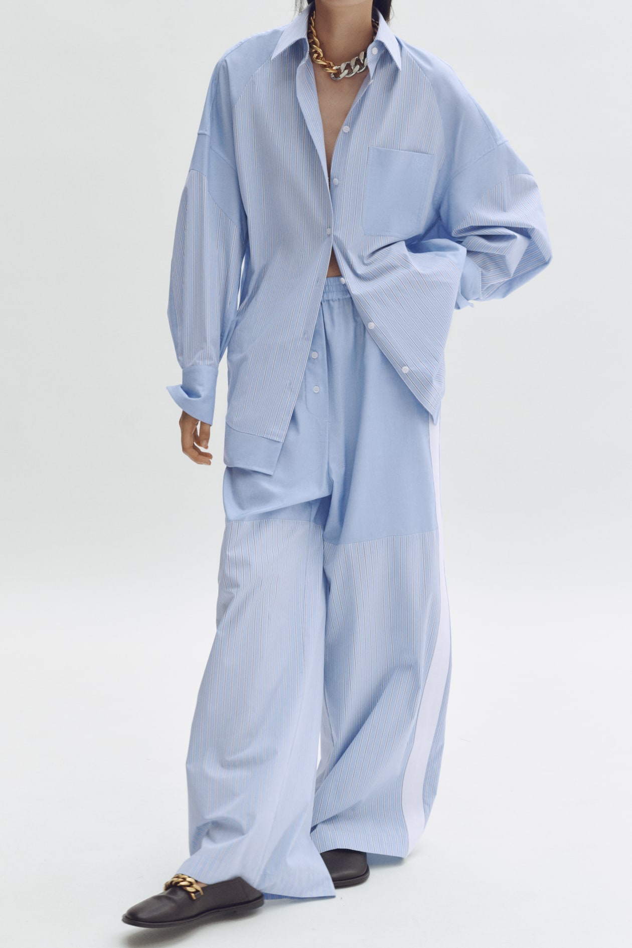 Paneled Poplin Pants - image 4