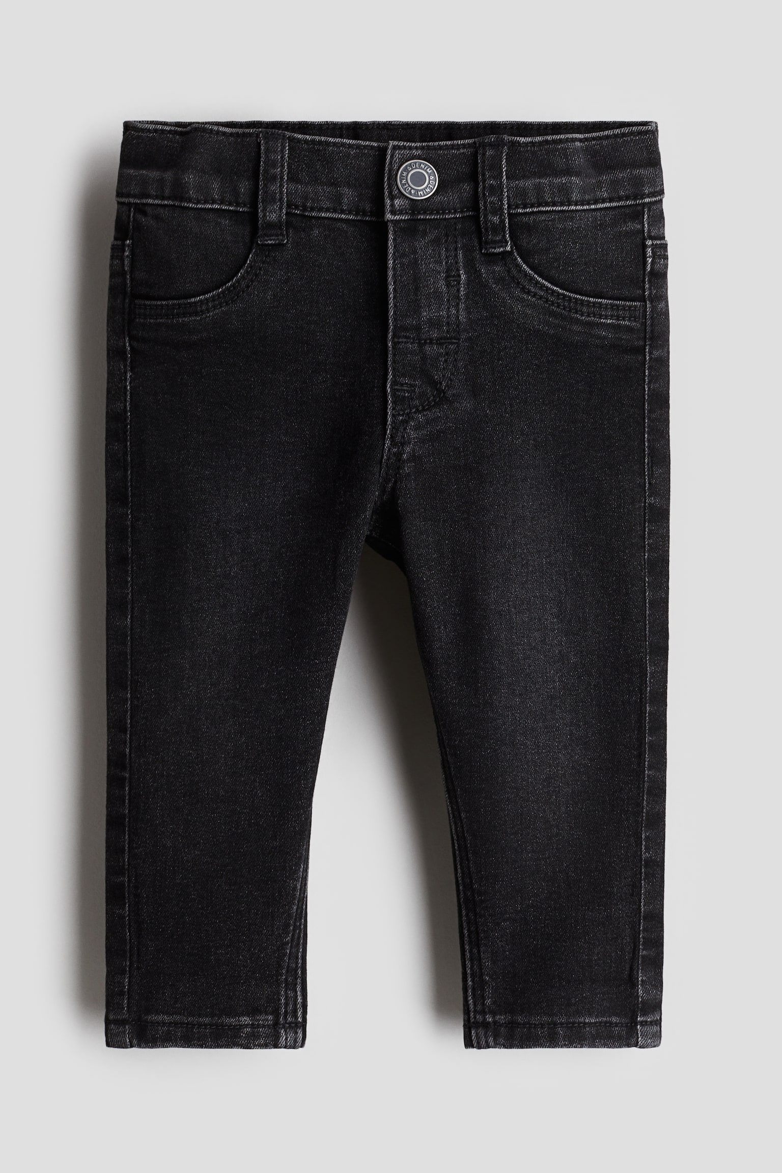 Детские джинсы H&M Slim-Fit, цвет: Чёрный — фото 1